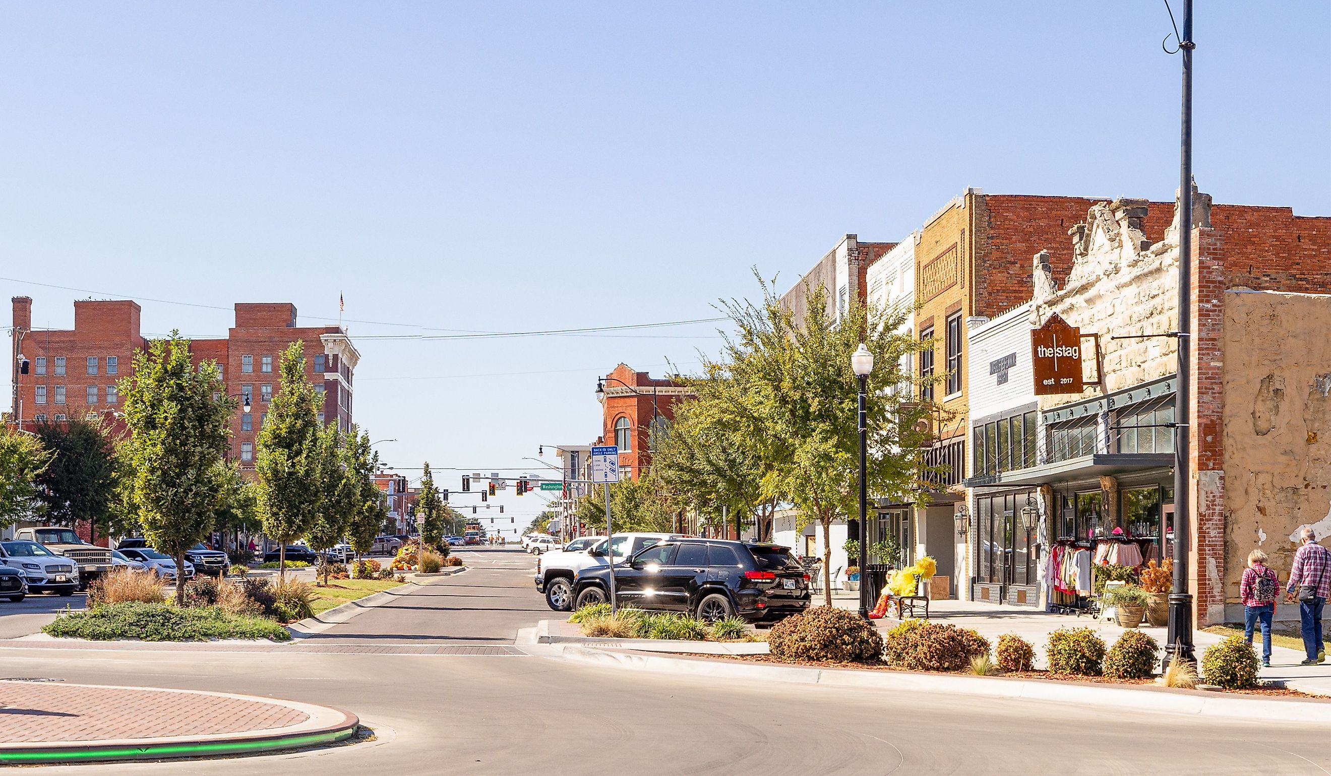 Ardmore, Oklahoma: The old business district on Main Street. Editorial credit: Roberto Galan / Shutterstock.com