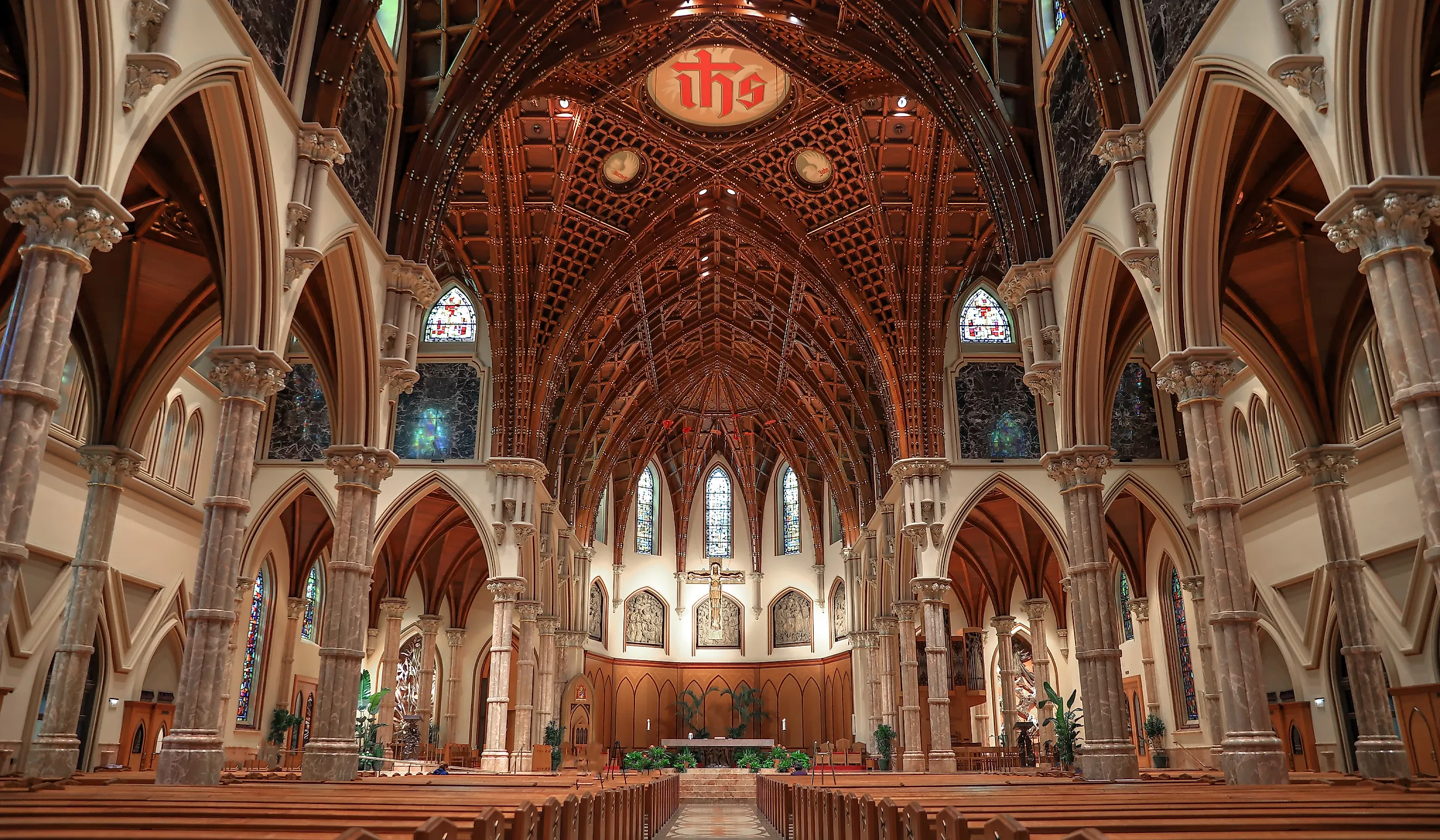 The Holy Name Cathedral in Chicago, Illinois. 