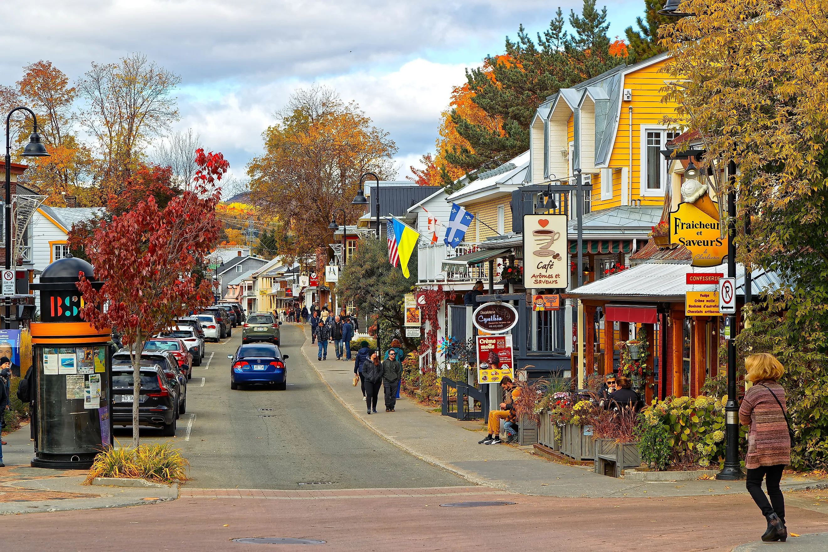 The beautiful downtown area of Baie Saint Paul, Quebec, Canada. Image credit: Pierre Jean Durieu / Shutterstock.com.