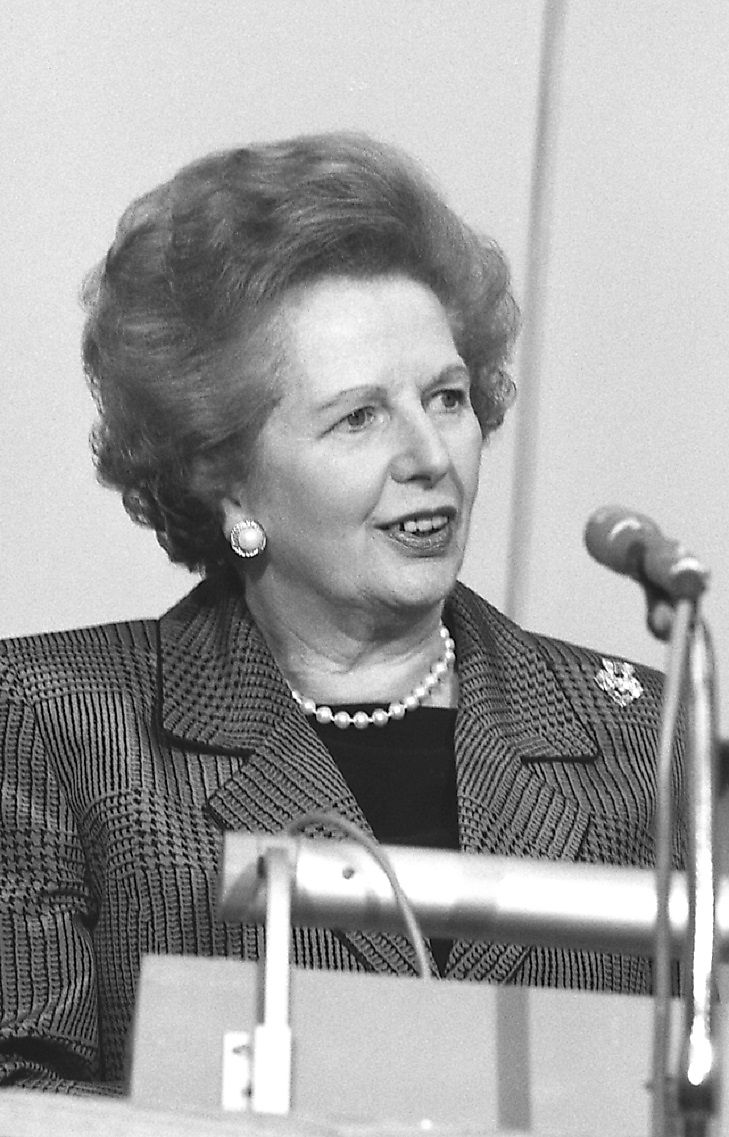 Many of Margaret Thatcher's Conservative policies were likened to those of her contemporary across the pond, U.S. President Ronald Reagan.
