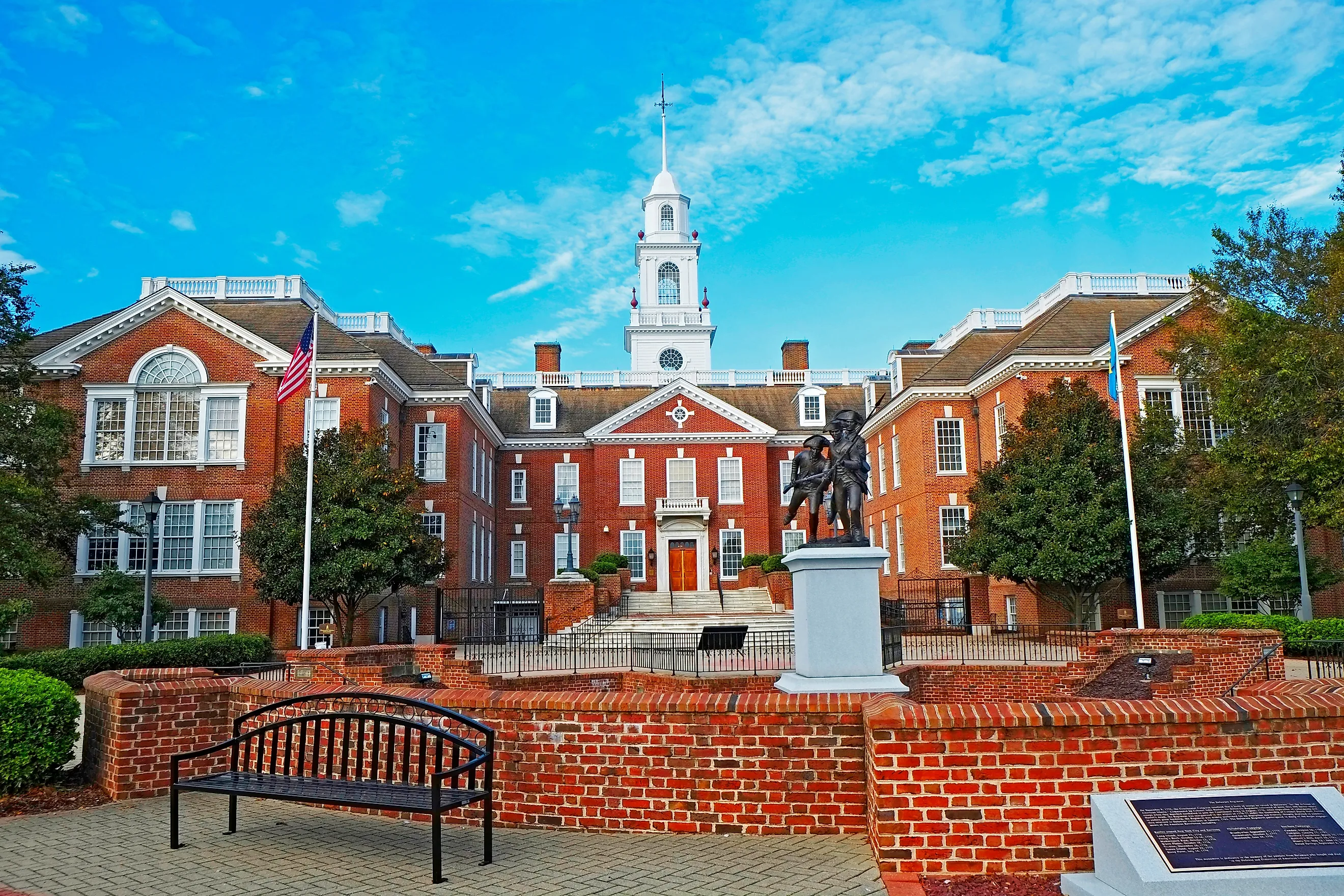The Delaware Legislative Hall: the State Capitol Building in Dover, Delaware. Image credit: Dennis MacDonald / Shutterstock.com.