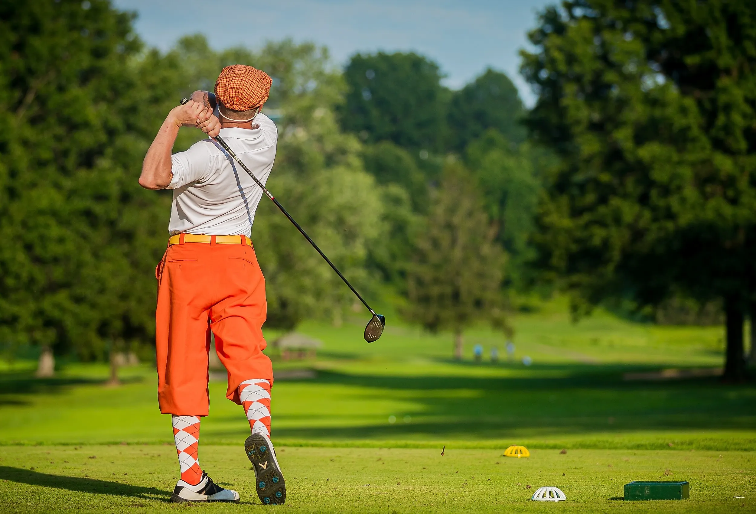 A golfer plays at Hillcrest Country Club in Boise, Idaho.