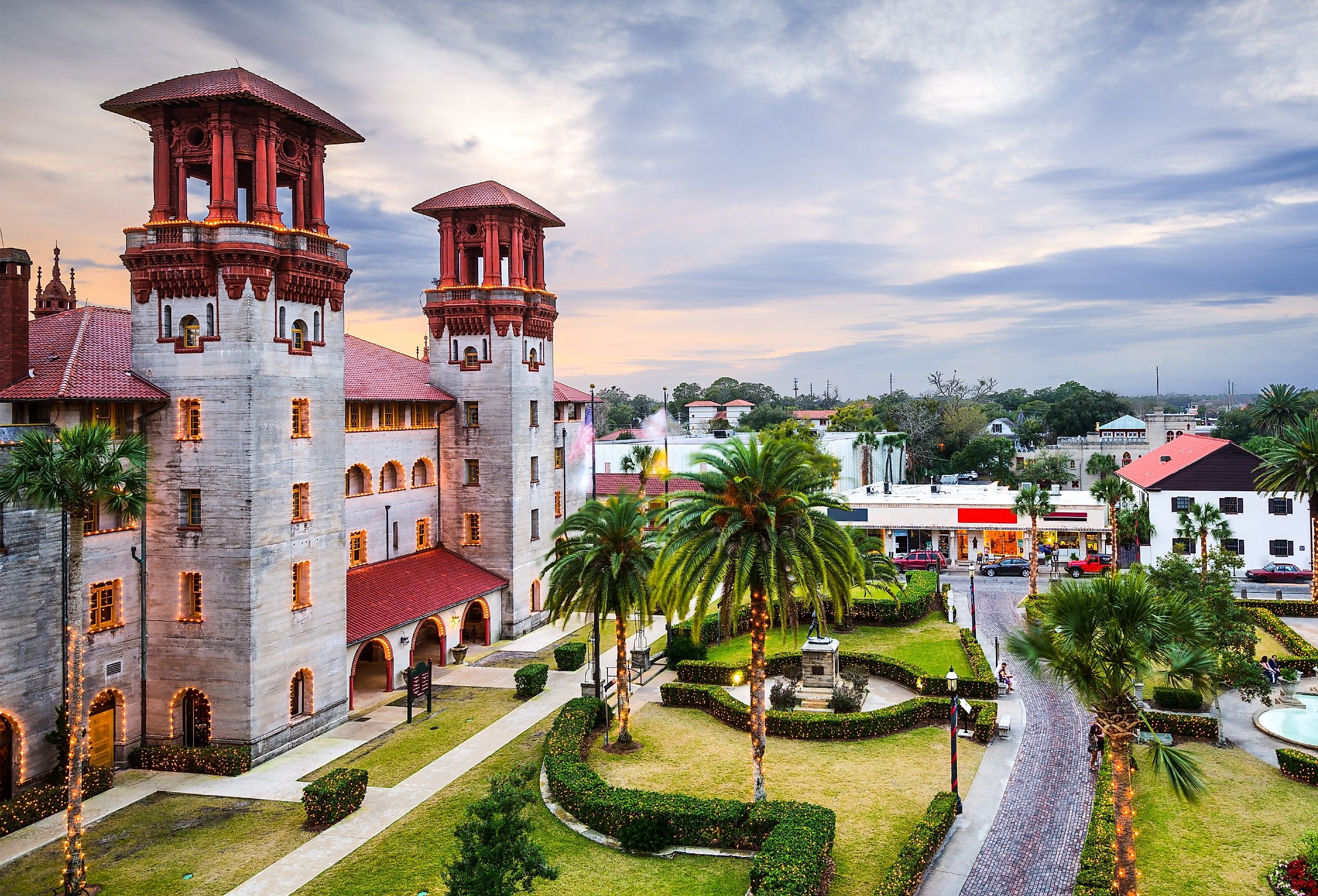 St. Augustine, Florida, city hall and Alcazar Courtyard.