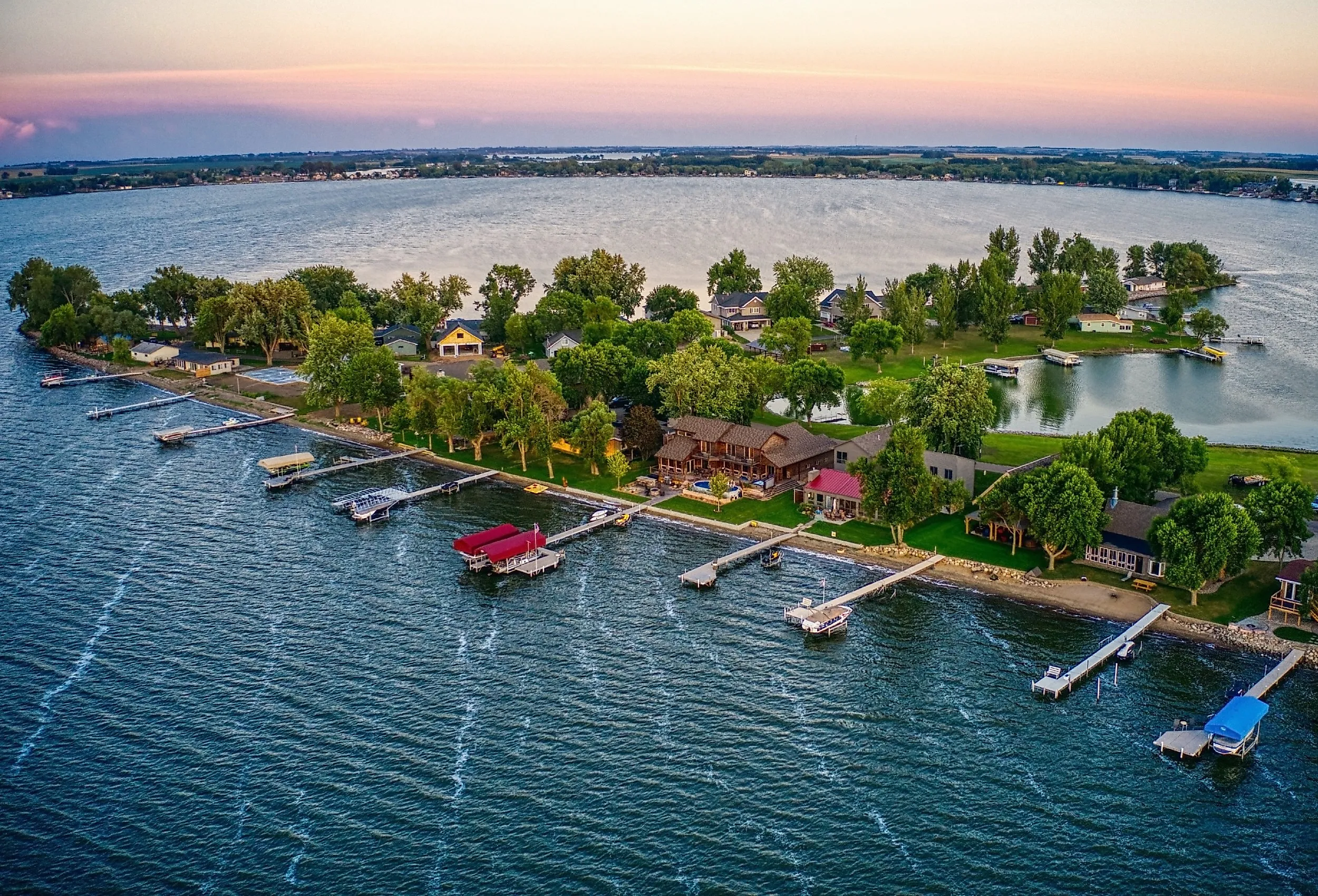Overlooking Lake Madison, South Dakota.