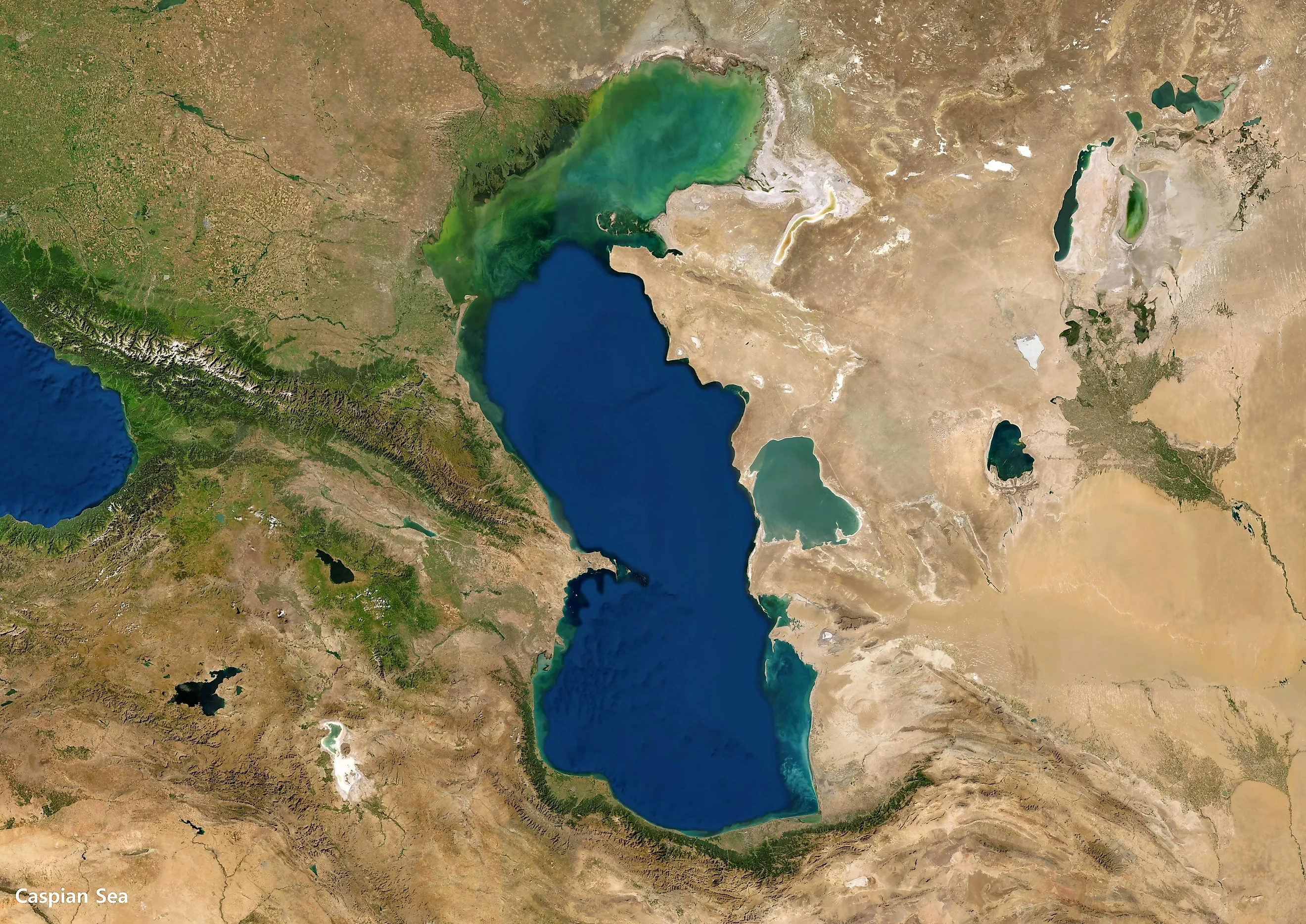 Caspian Sea Satellite Imagery