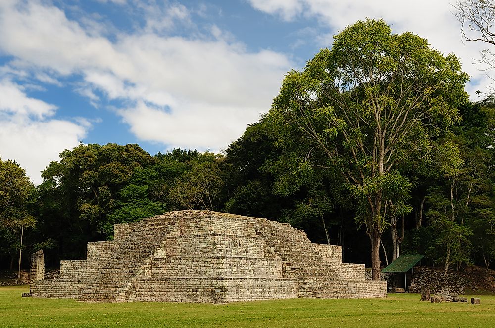 The Copan Maya Archaeological Site.