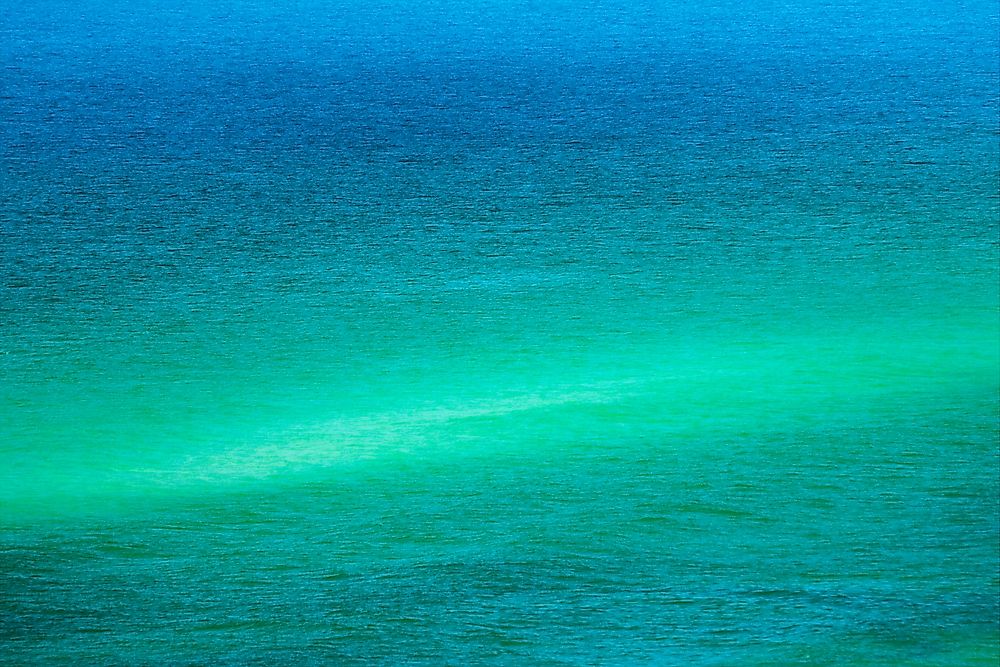 Ocean waves can create shoals of sand known as sandbars.