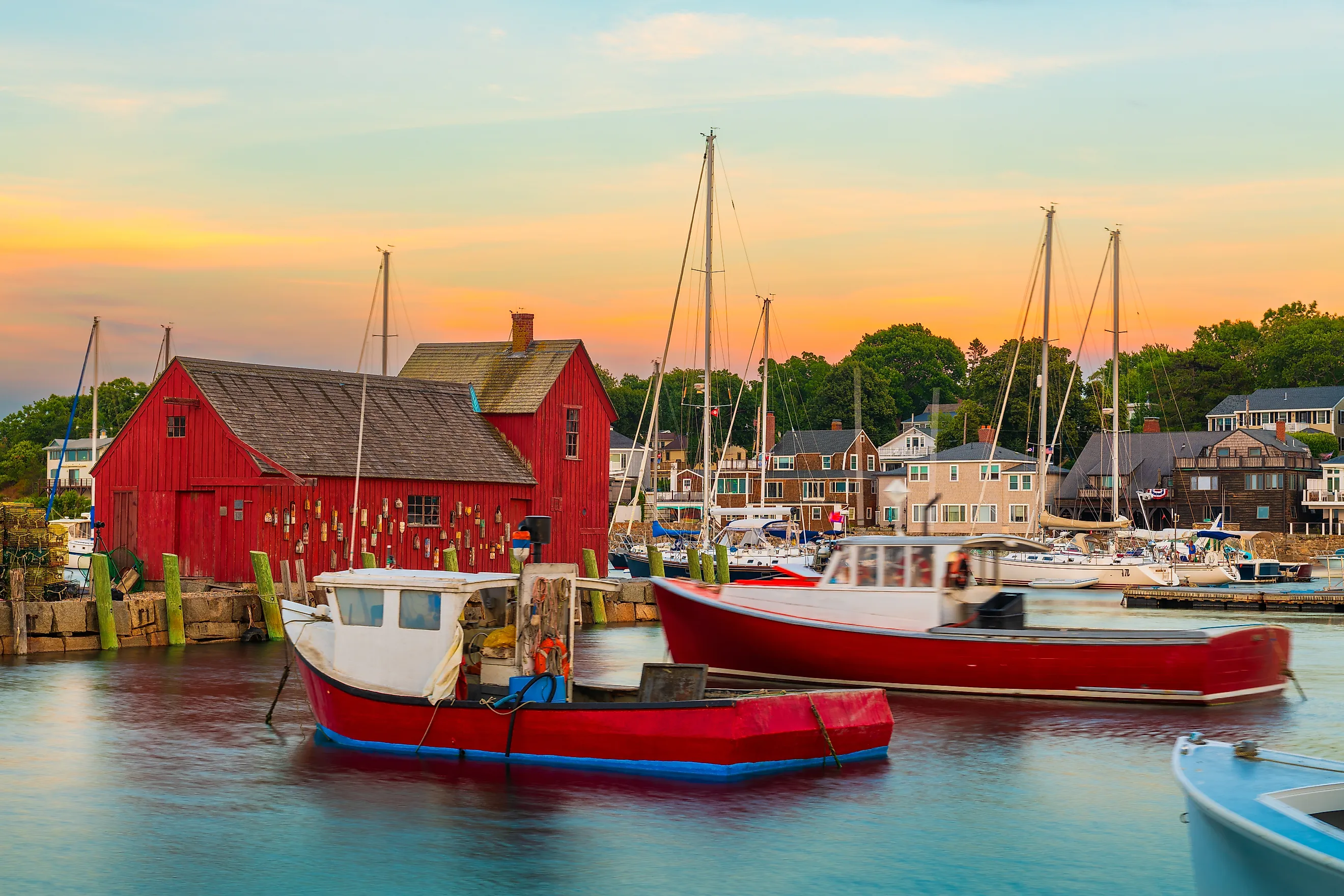The beautiful harbor in Rockport, Massachusetts. Image credit: Rockport, Massachusetts.
