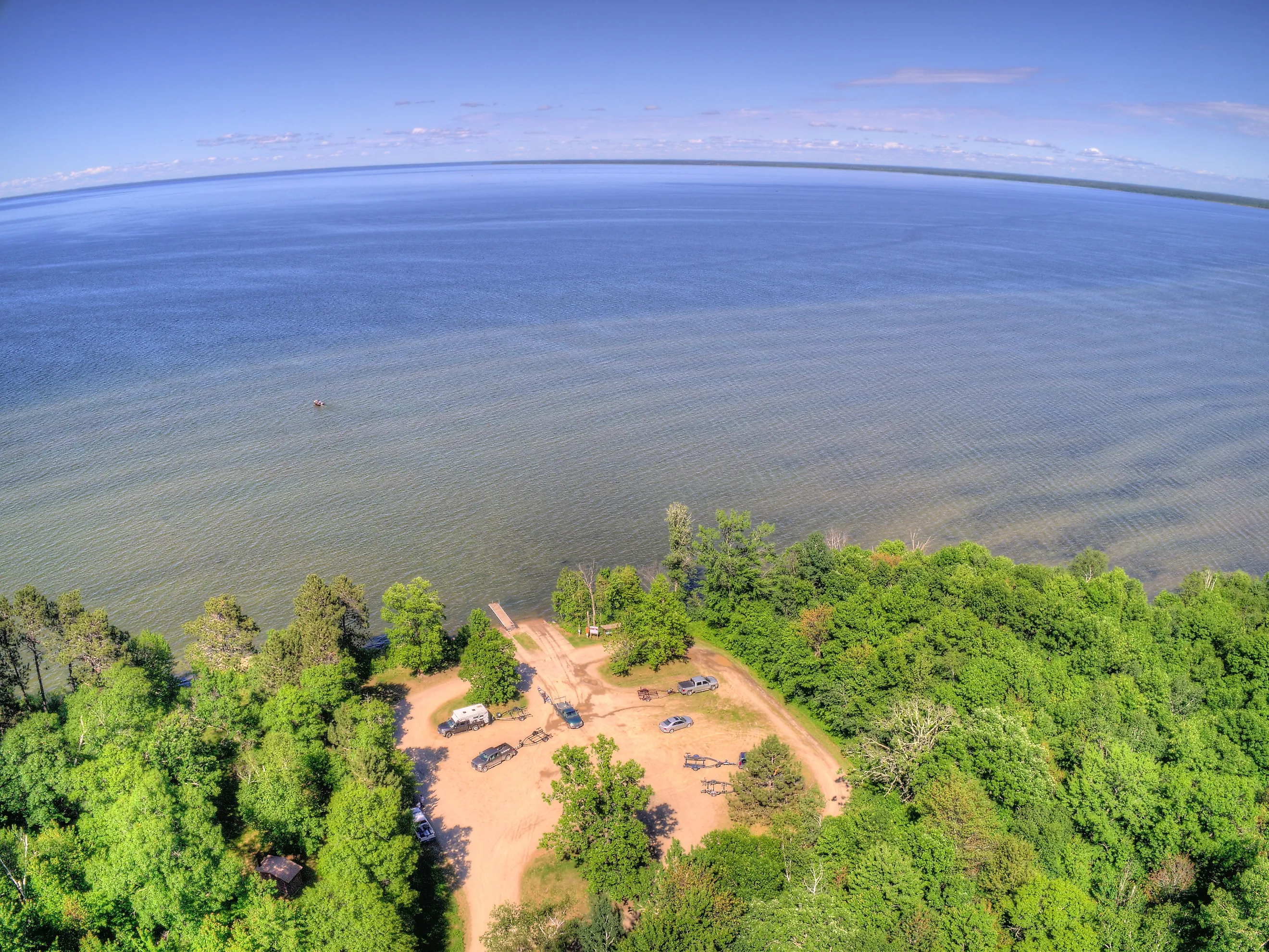 Lake Winnibigoshi is part of the Chippewa National Forest and Leech Lake Indian Reservation in Northern Minnesota. 