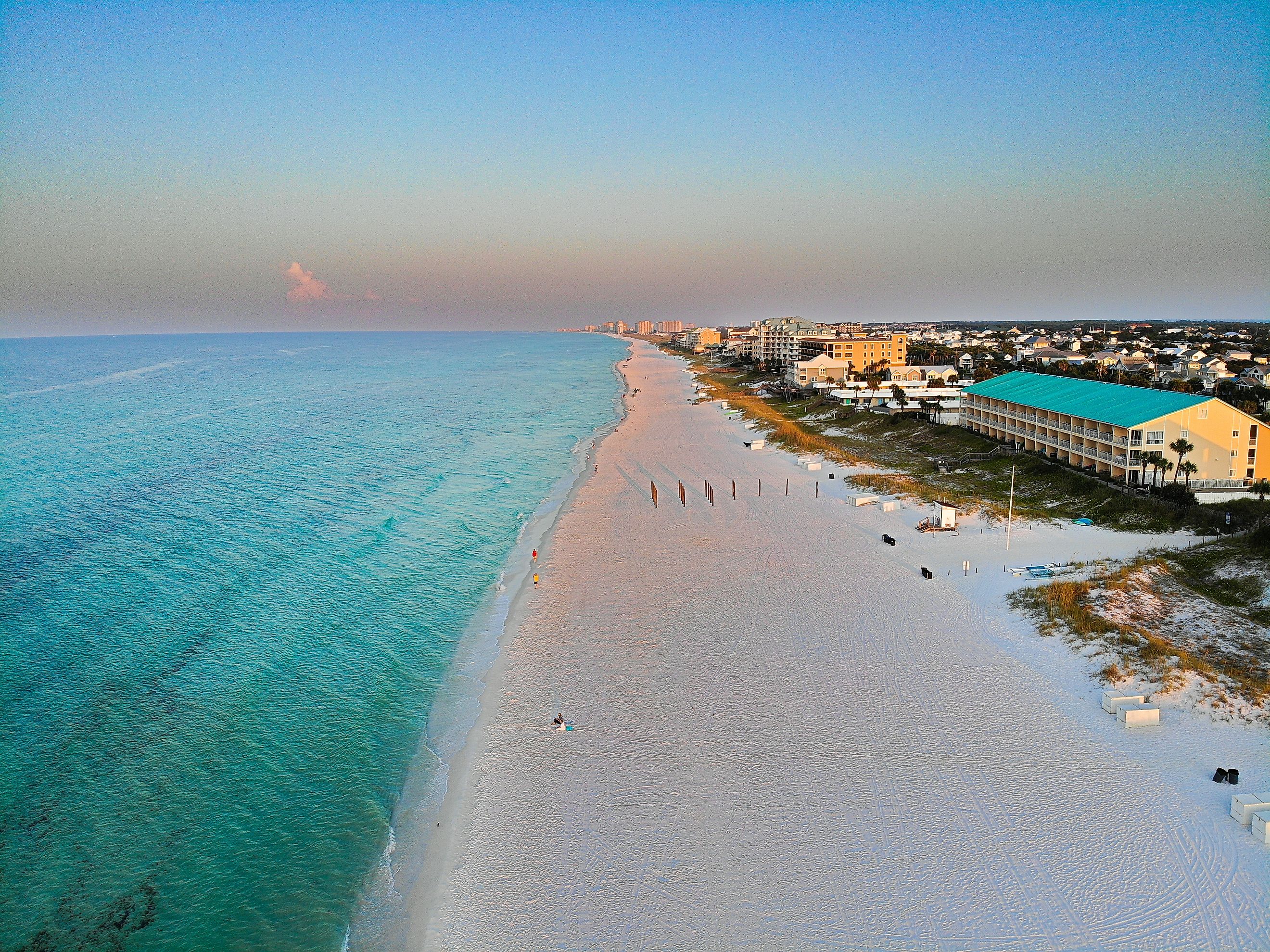 Aerial view of Destin, Florida.