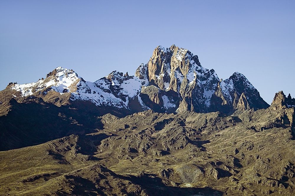 The name of Kenya comes from Mount Kenya.