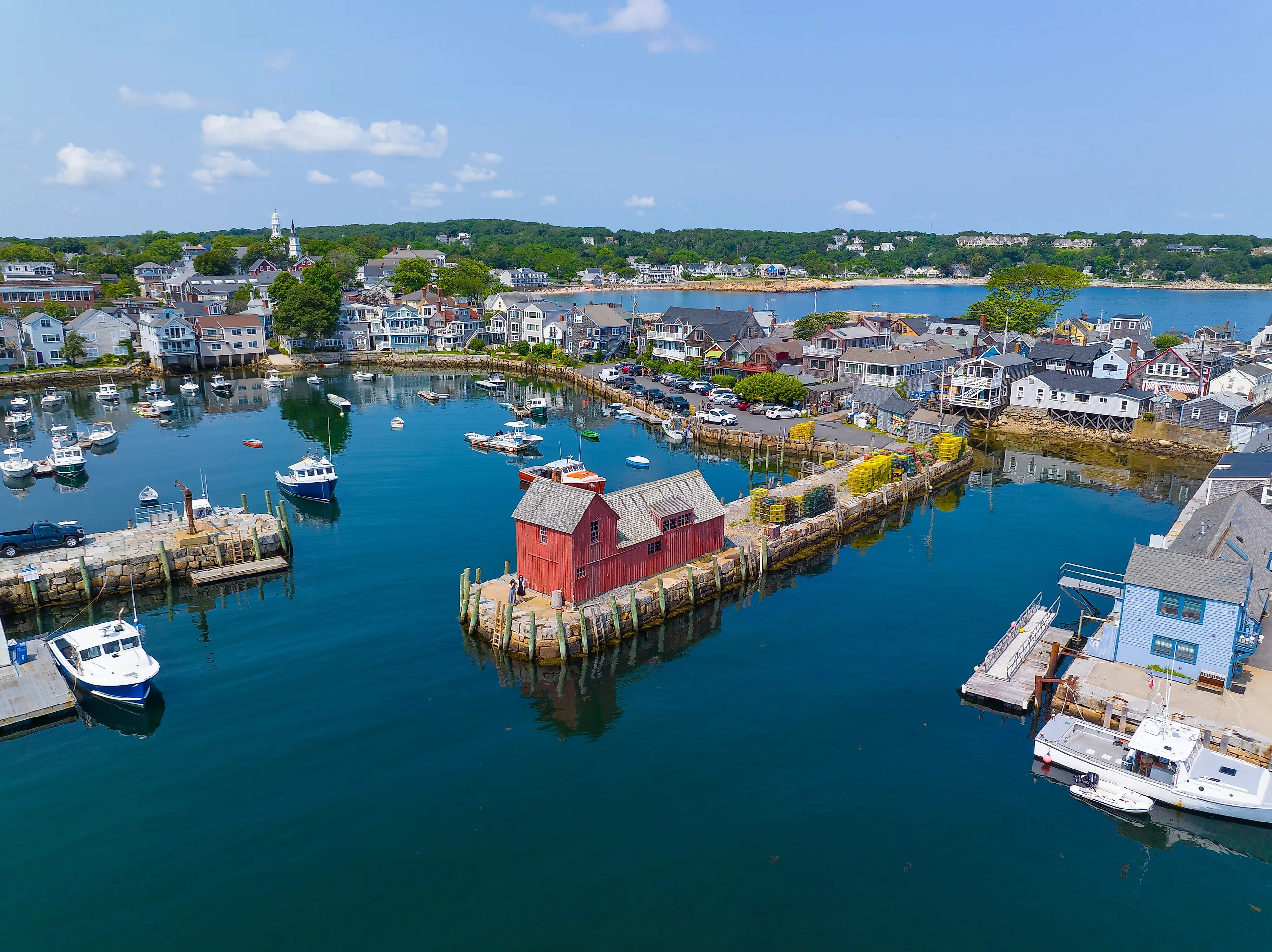Overlooking Rockport, Massachusetts.