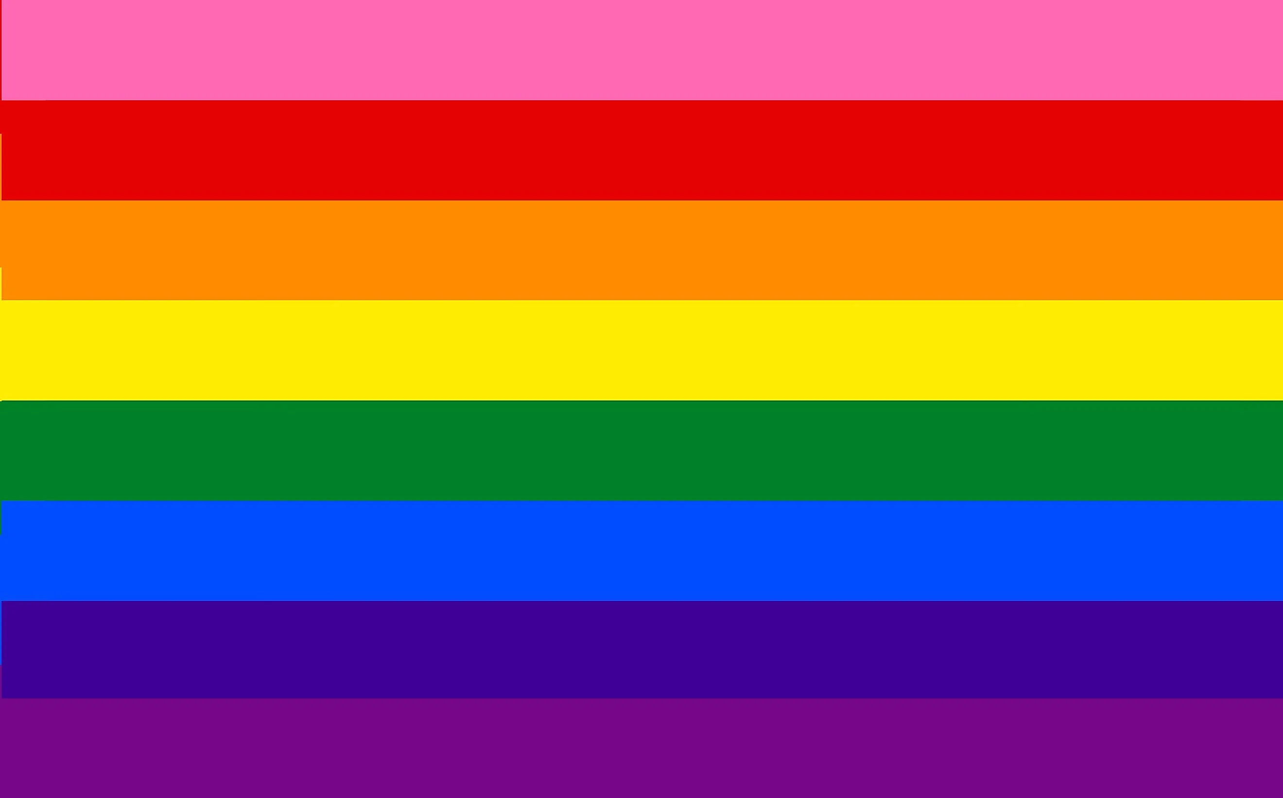 Gay Pride Flag Colors In Order