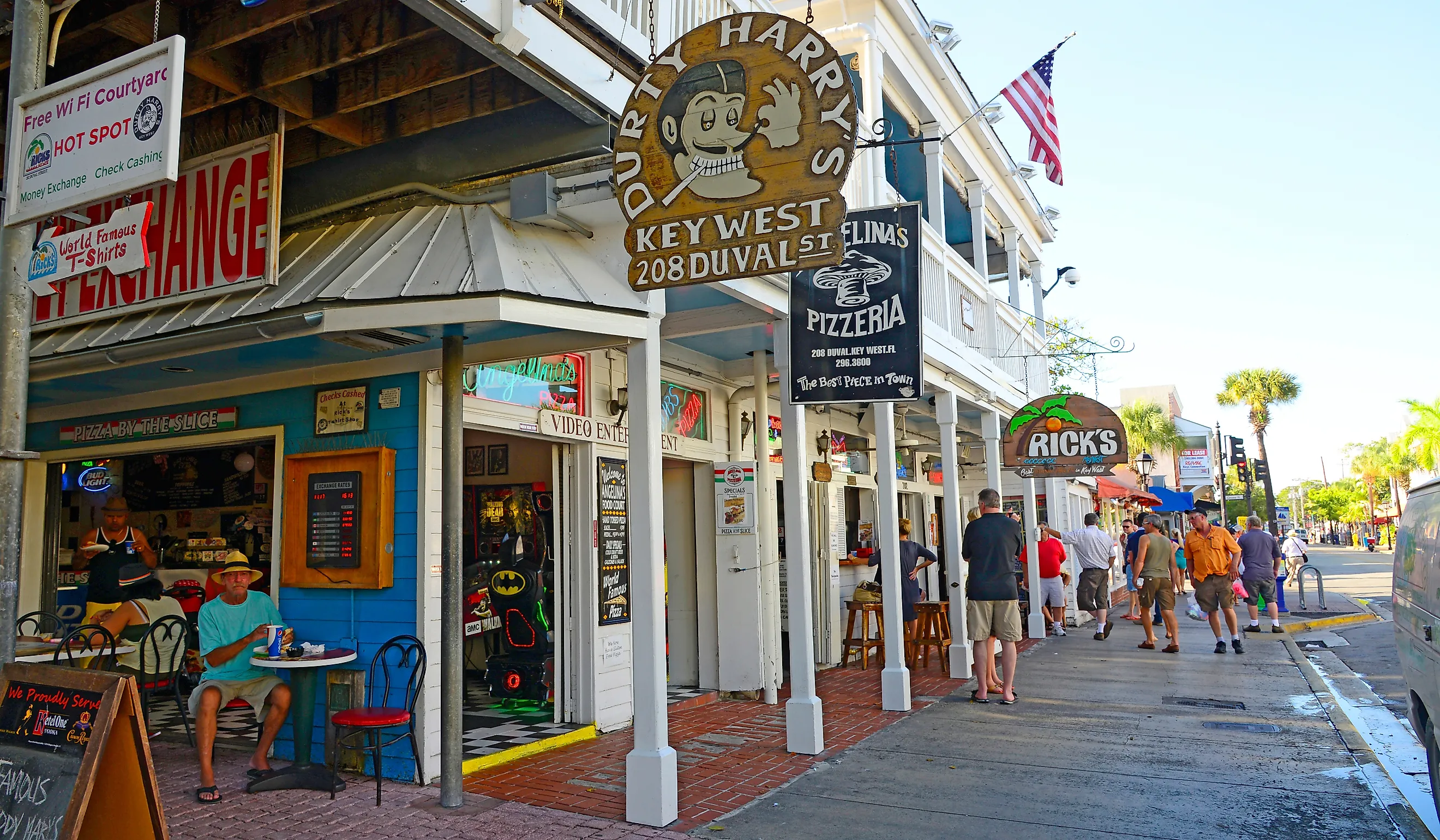 Storefronts in Key West, Florida. Editorial Photo Credit: Dennis MacDonald via Shutterstock 
