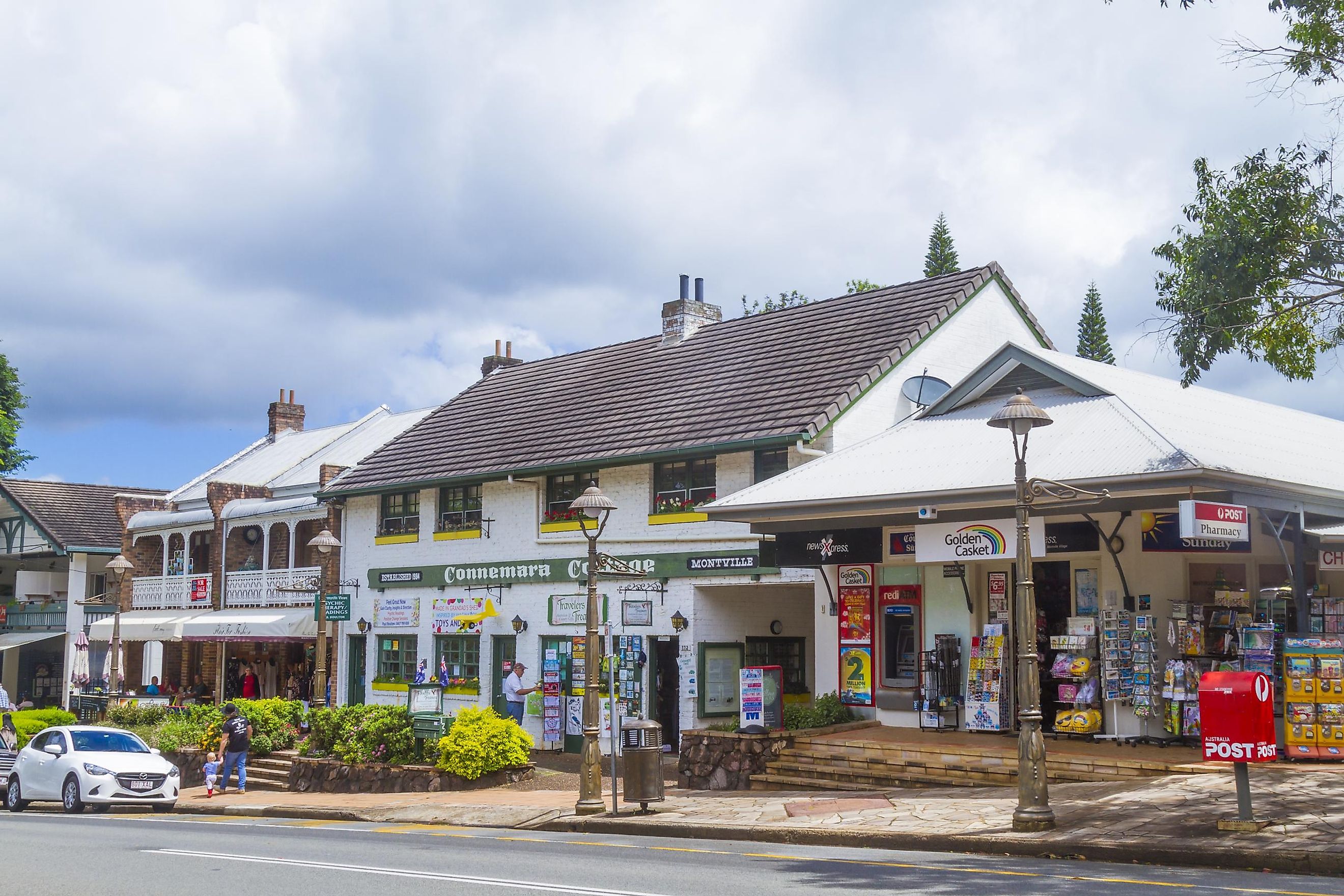 General view of Montville, Queensland in Sunshine Coast