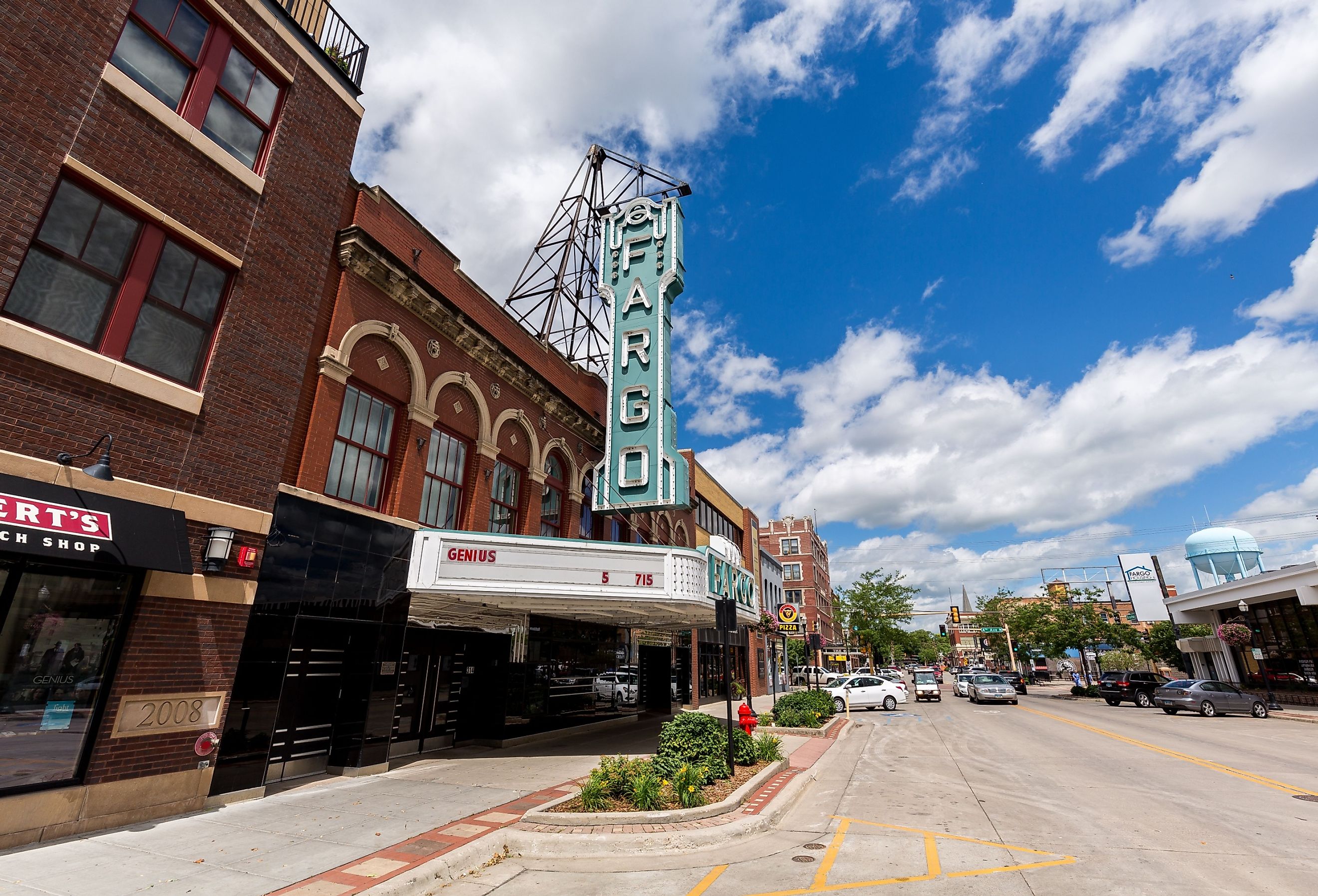 Downtown Fargo and the Fargo movie theater, North Dakota. Image credit David Harmantas via Shutterstock