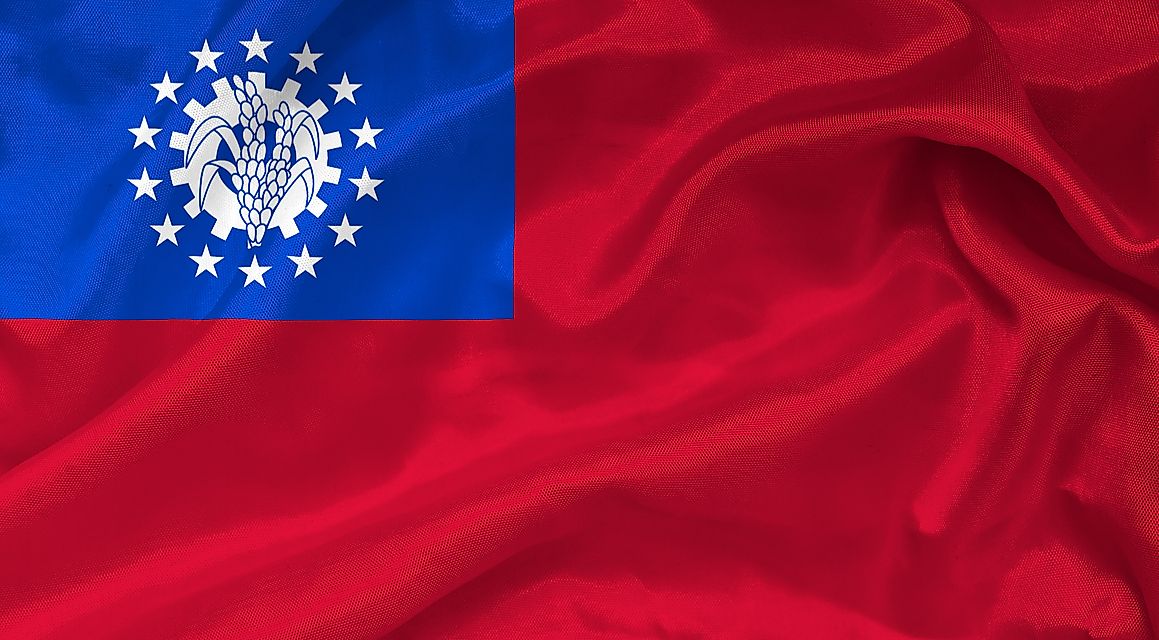 The former flag of Myanmar.