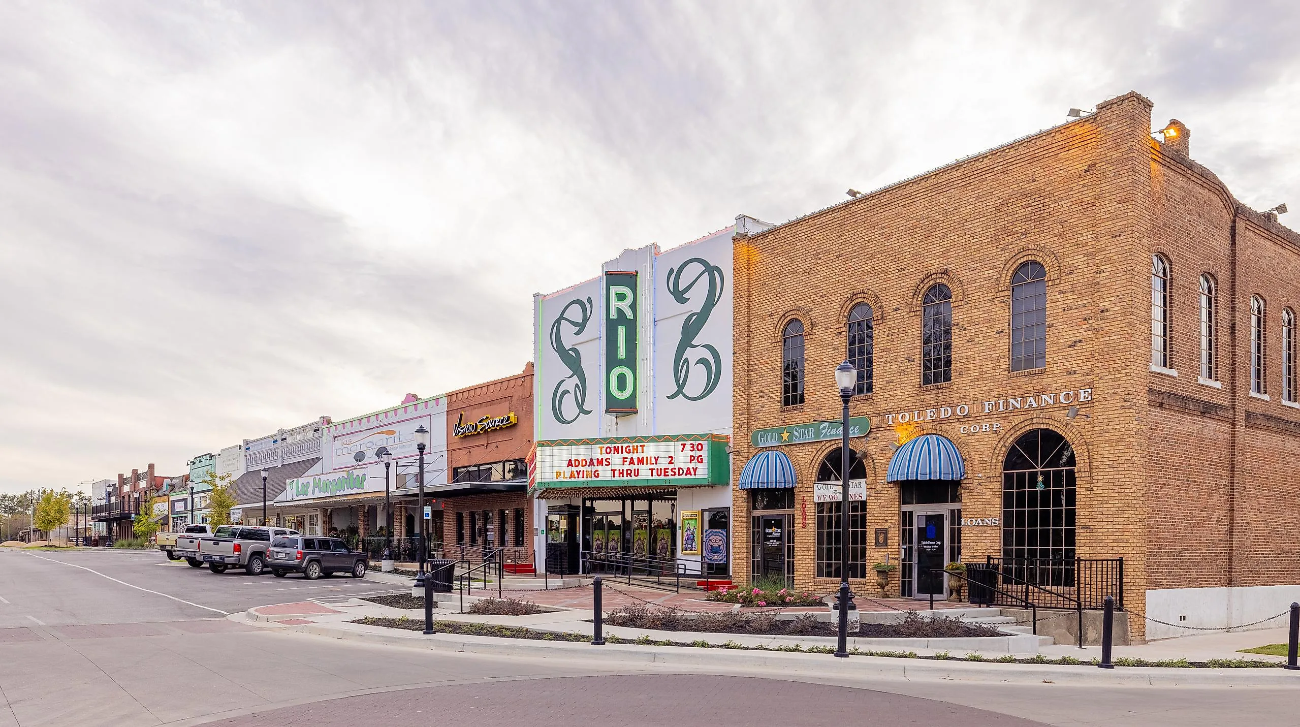 The old business district in Nacogdoches, Texas.