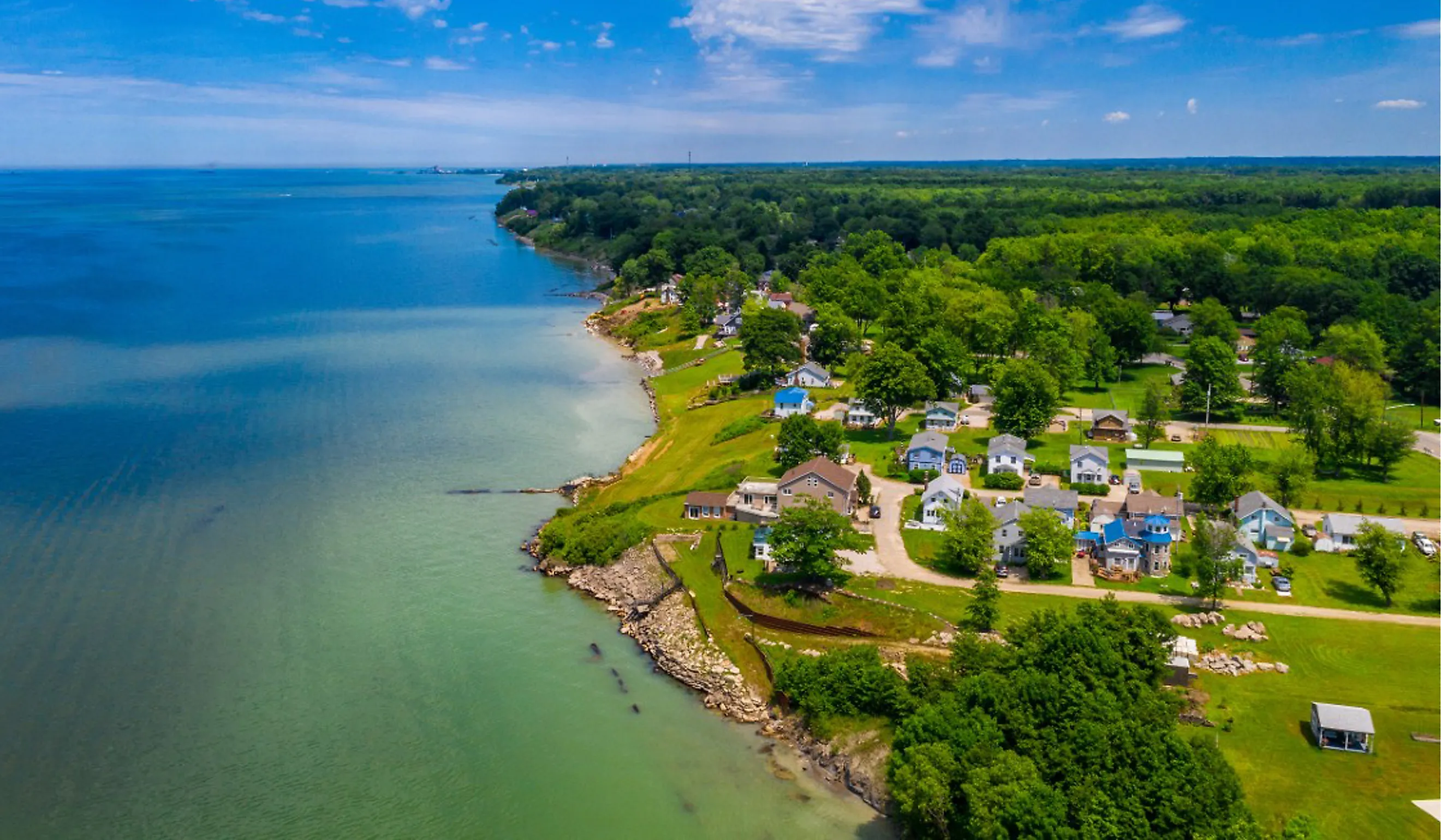 Lake Erie Coastline, Ashtabula, Ohio.