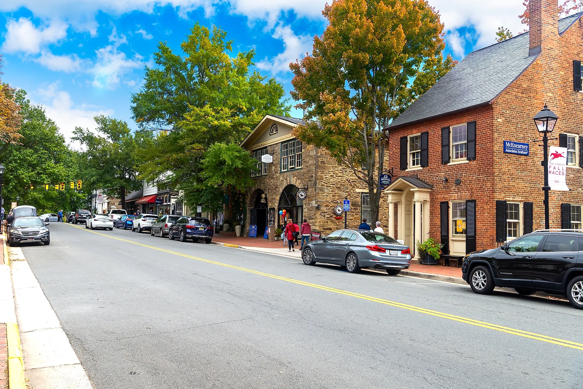 Main Street in Middleburg, Virginia. Editorial credit: Kosoff / Shutterstock.com