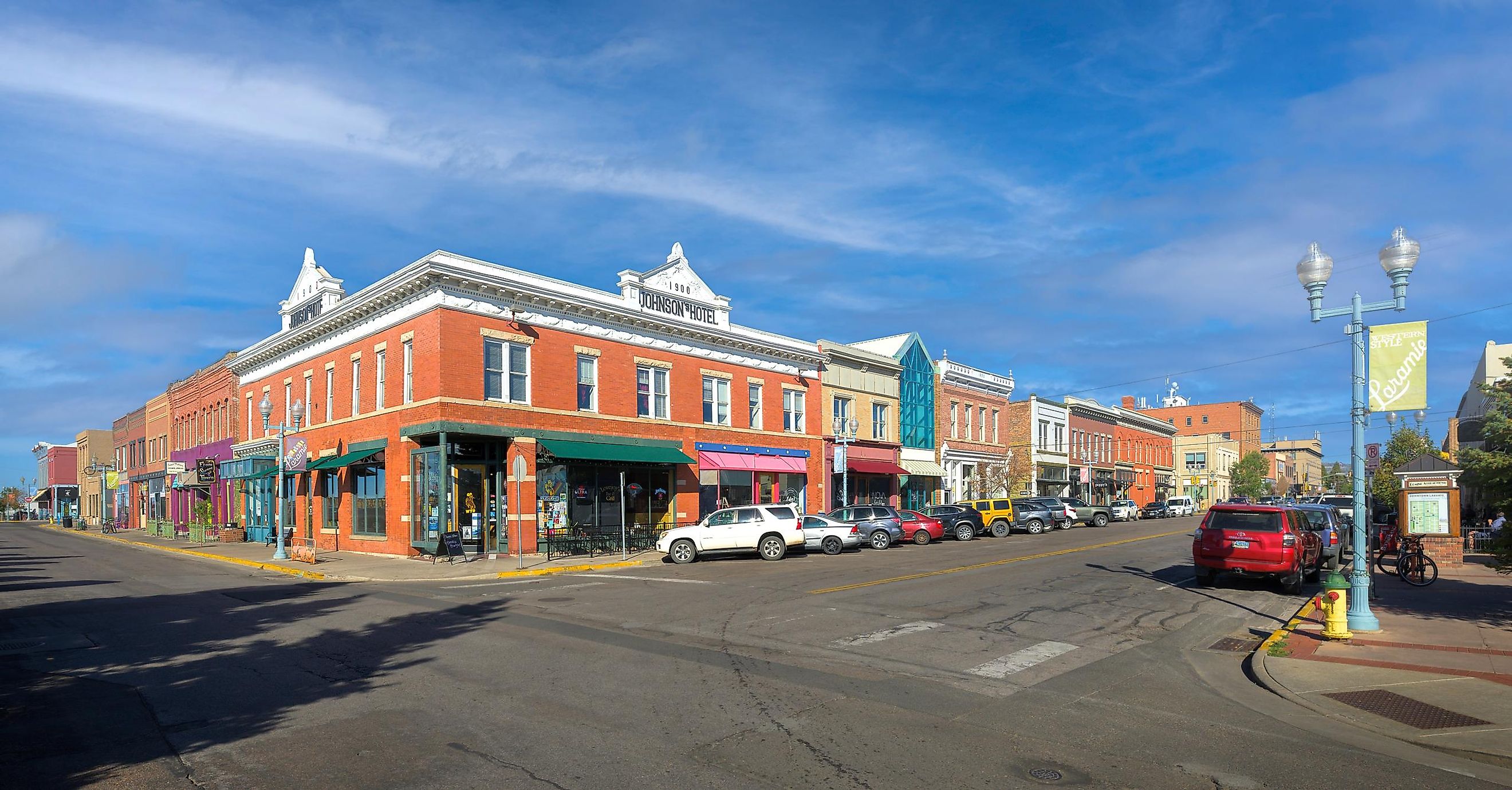 Downtown Laramie, Wyoming. Editorial credit: Nagel Photography / Shutterstock.com