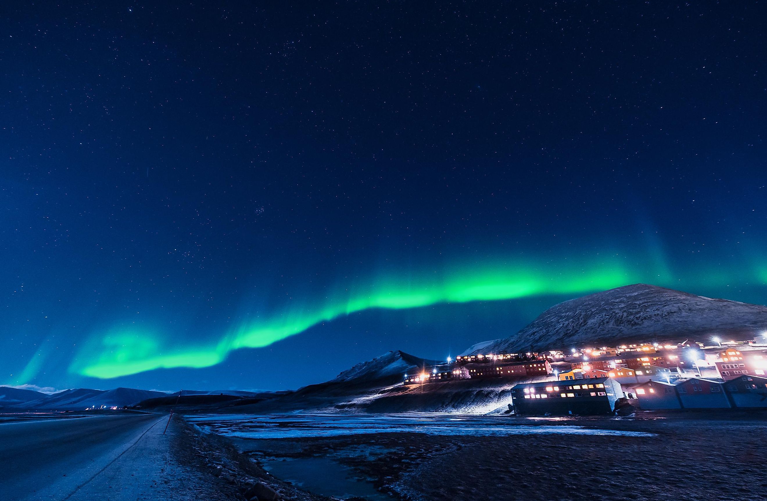 Longyearbyen, Spitsbergen, Svalbard, Norway. 