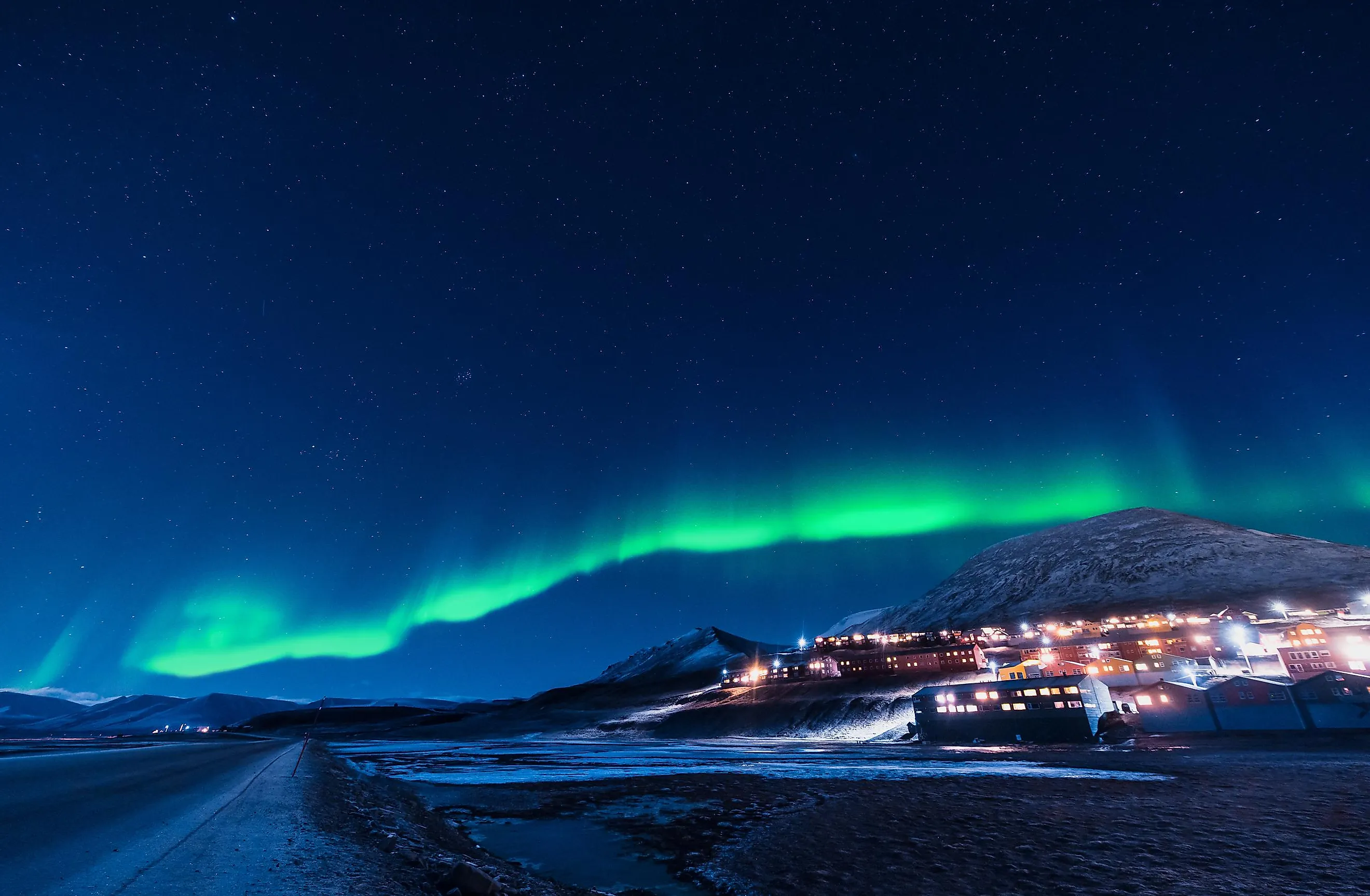 Longyearbyen, Spitsbergen, Svalbard, Norway. 