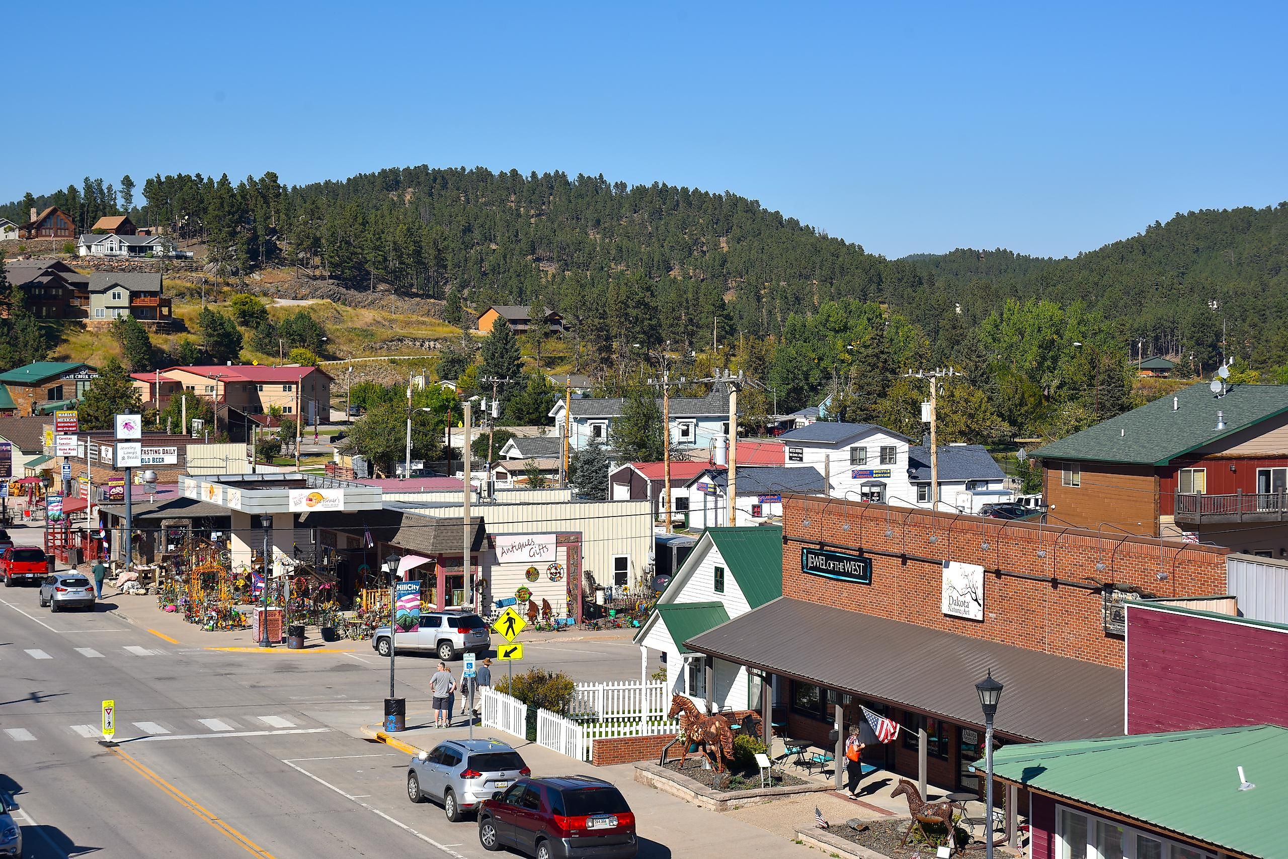 Main Street in Hill City, South Dakota. Editorial credit: Paul R. Jones / Shutterstock.com.