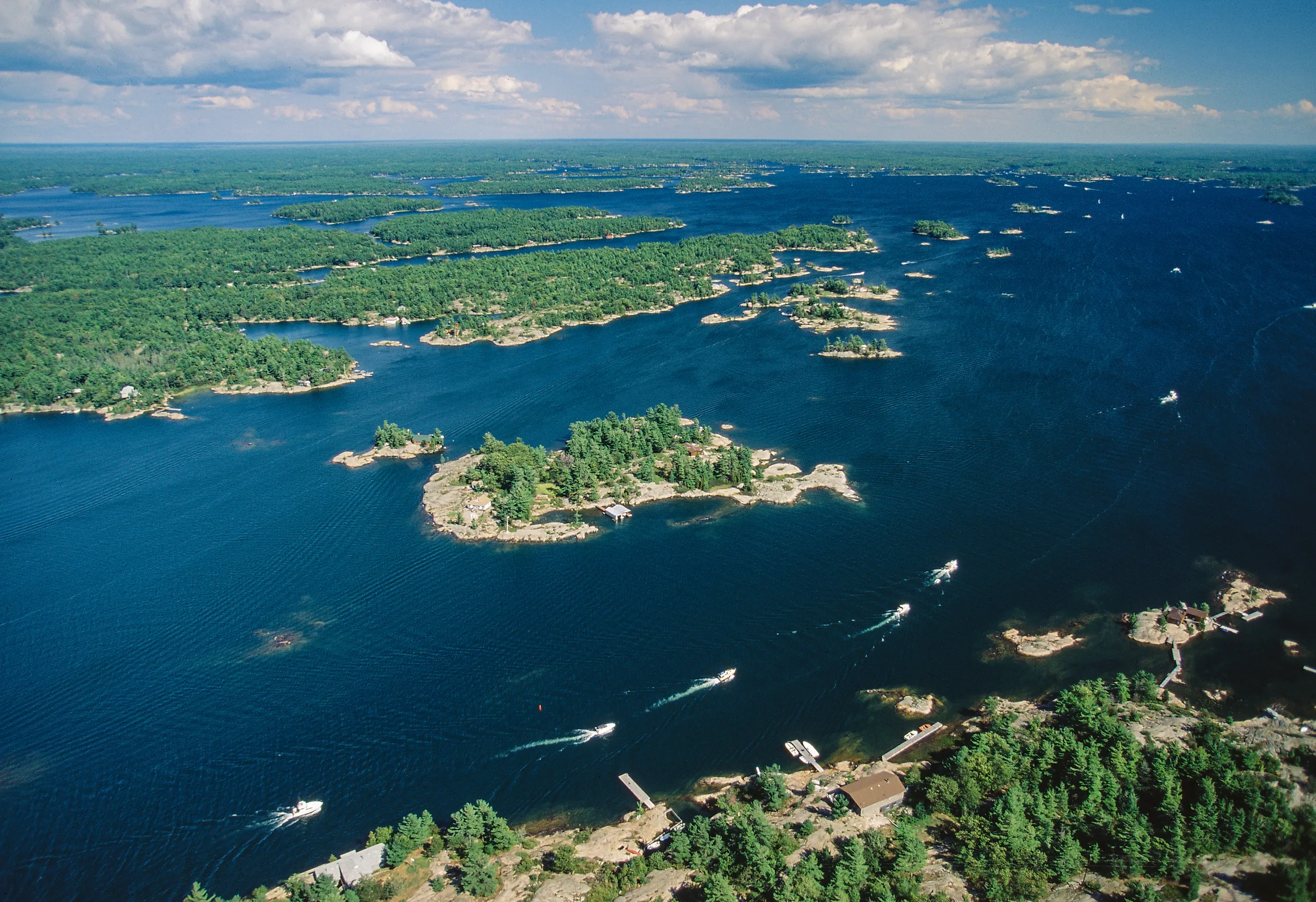 Islands in Georgian Bay (Lake Huron), Ontario. 