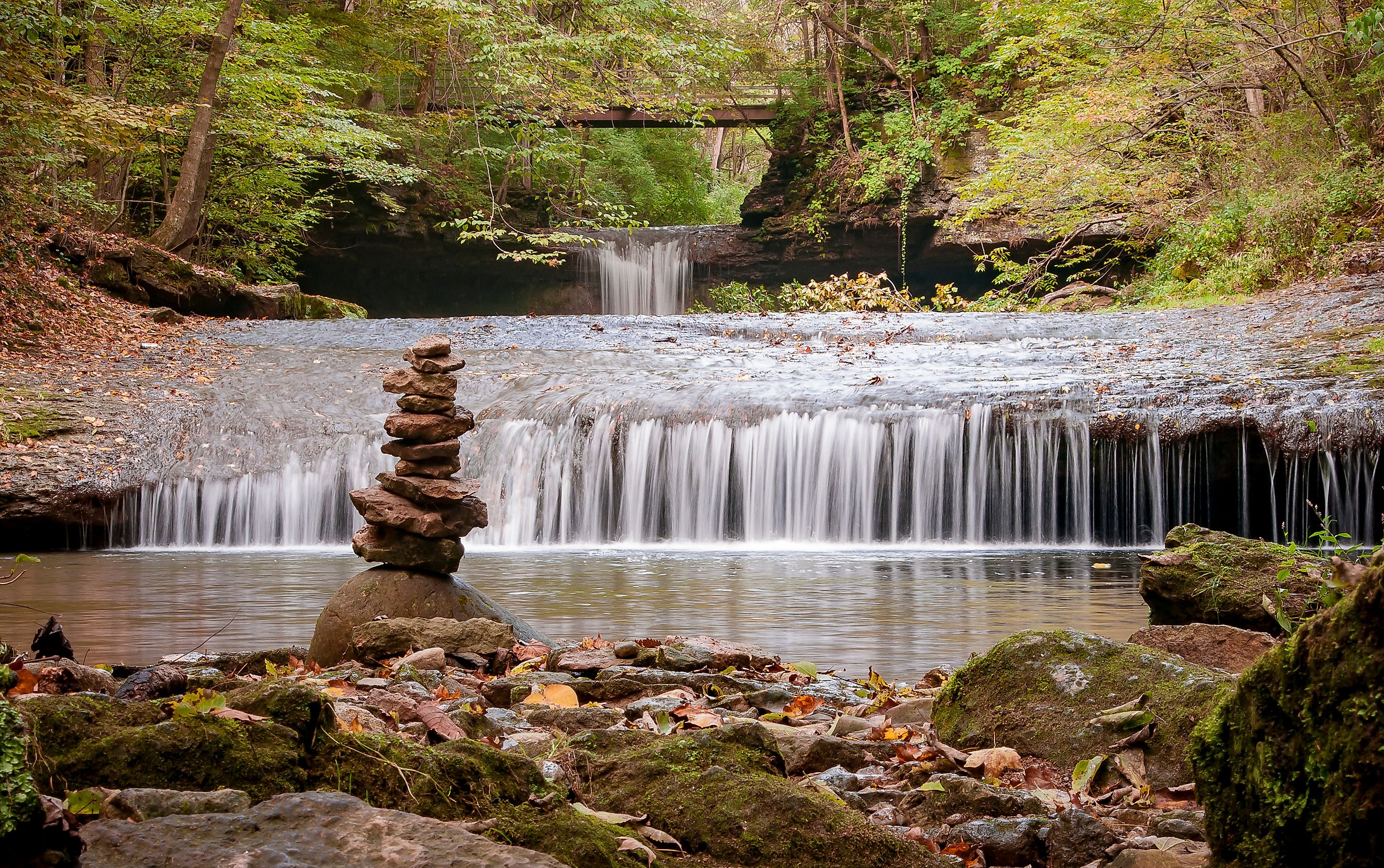 A waypoint in the Glen Helen Nature Preserve in Yellow Springs, Ohio. Stock.Adobe.com