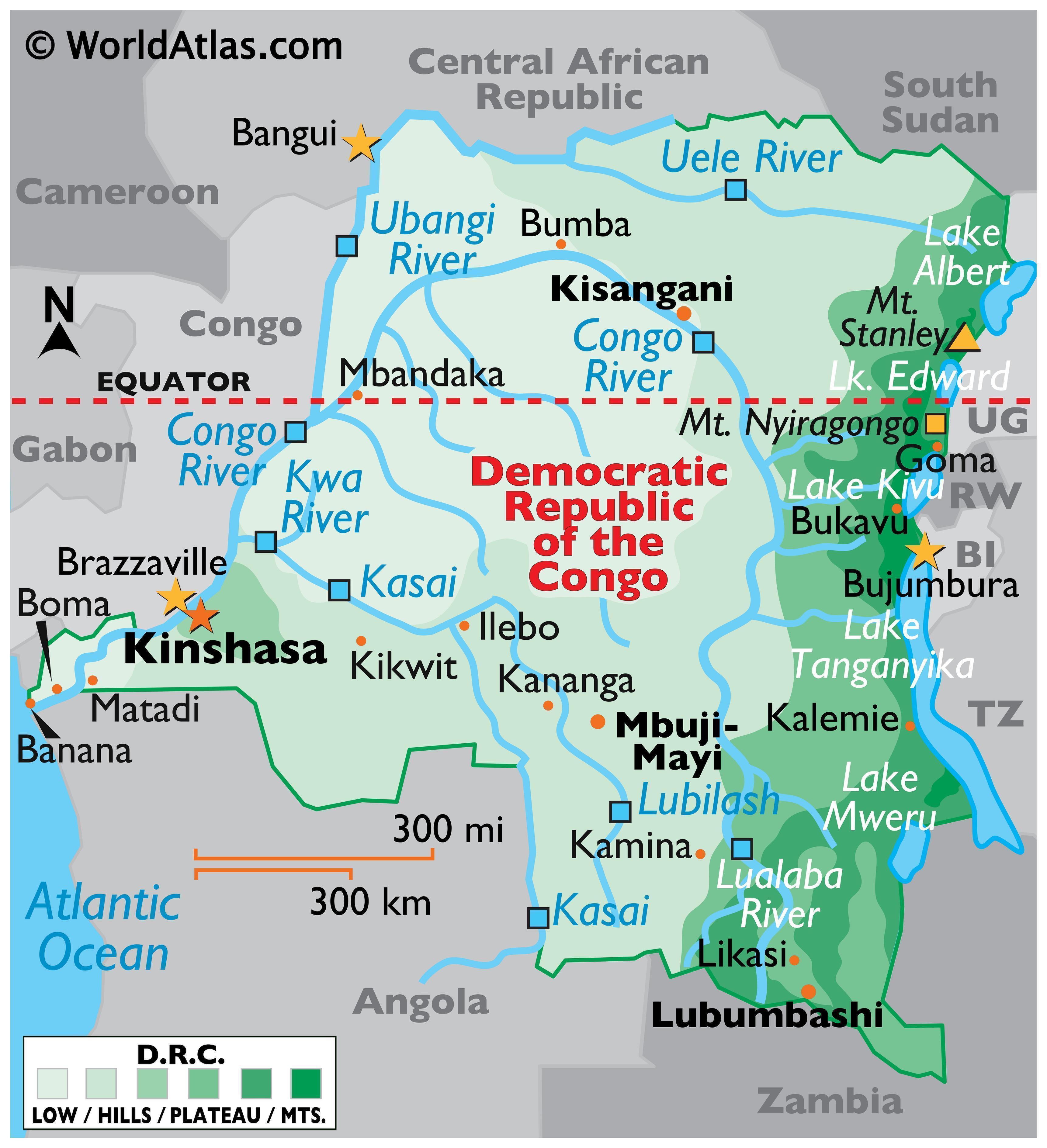 Democratic Republic Of The Congo Maps Facts World Atlas