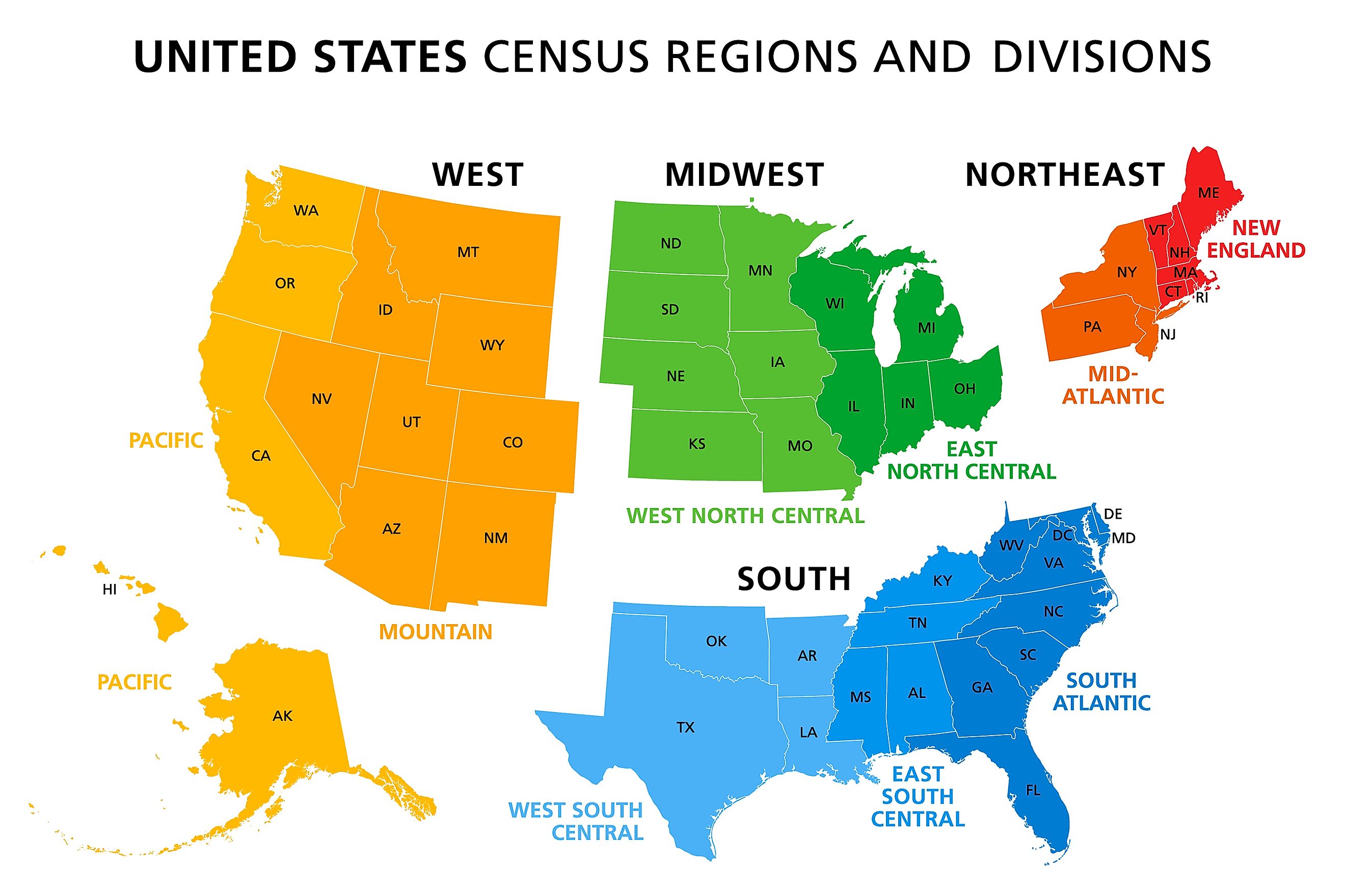 New us ru. Regions of United States. North East США. Деление США на штаты. Деление США на регионы.