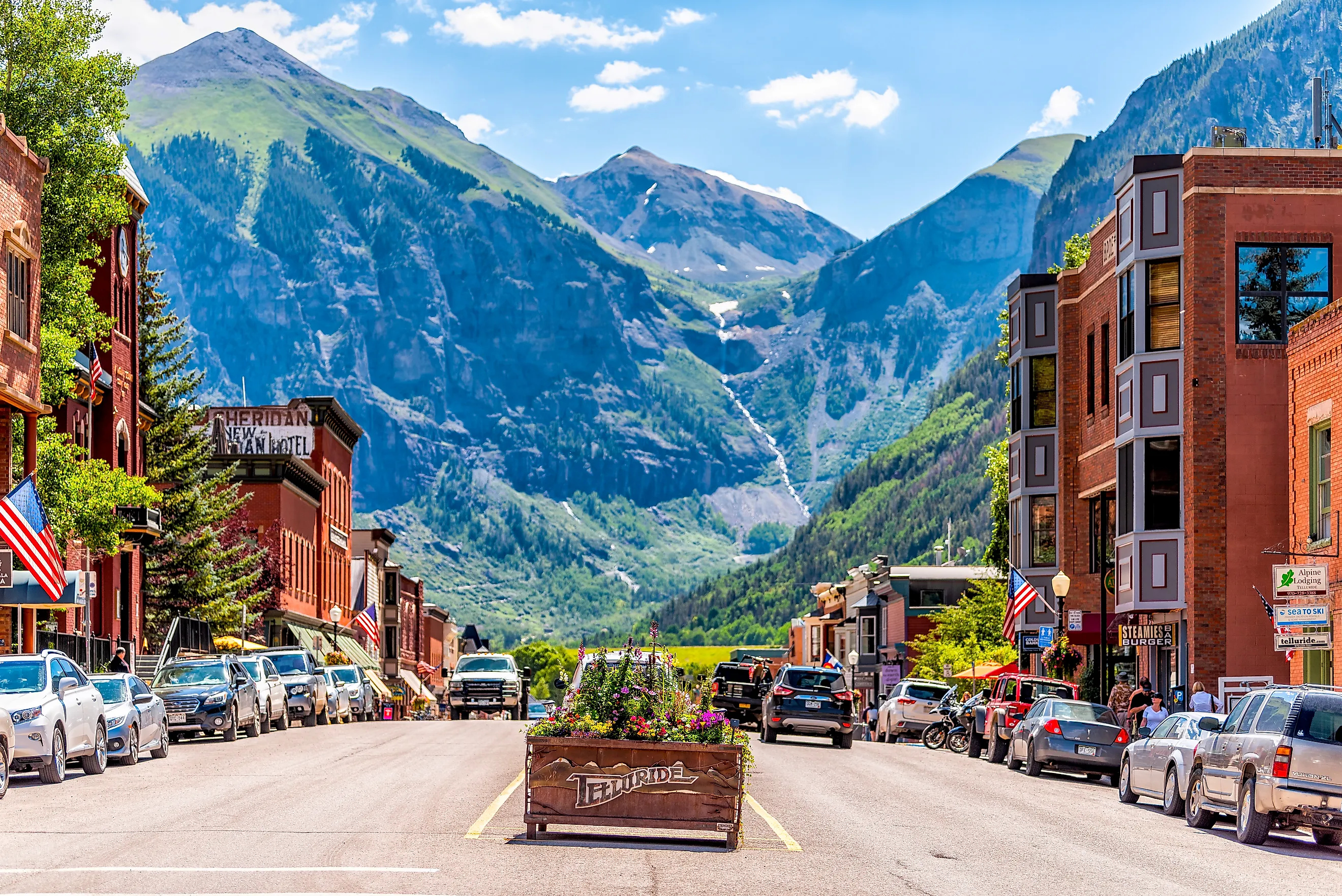 The picturesque Colorado Avenue in Telluride, Colorado. Editorial credit: Kristi Blokhin / Shutterstock.com.