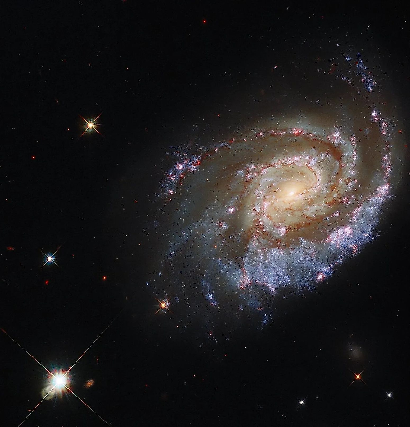 Hubble image of a distant galaxy. Image credit: NASA/ESA