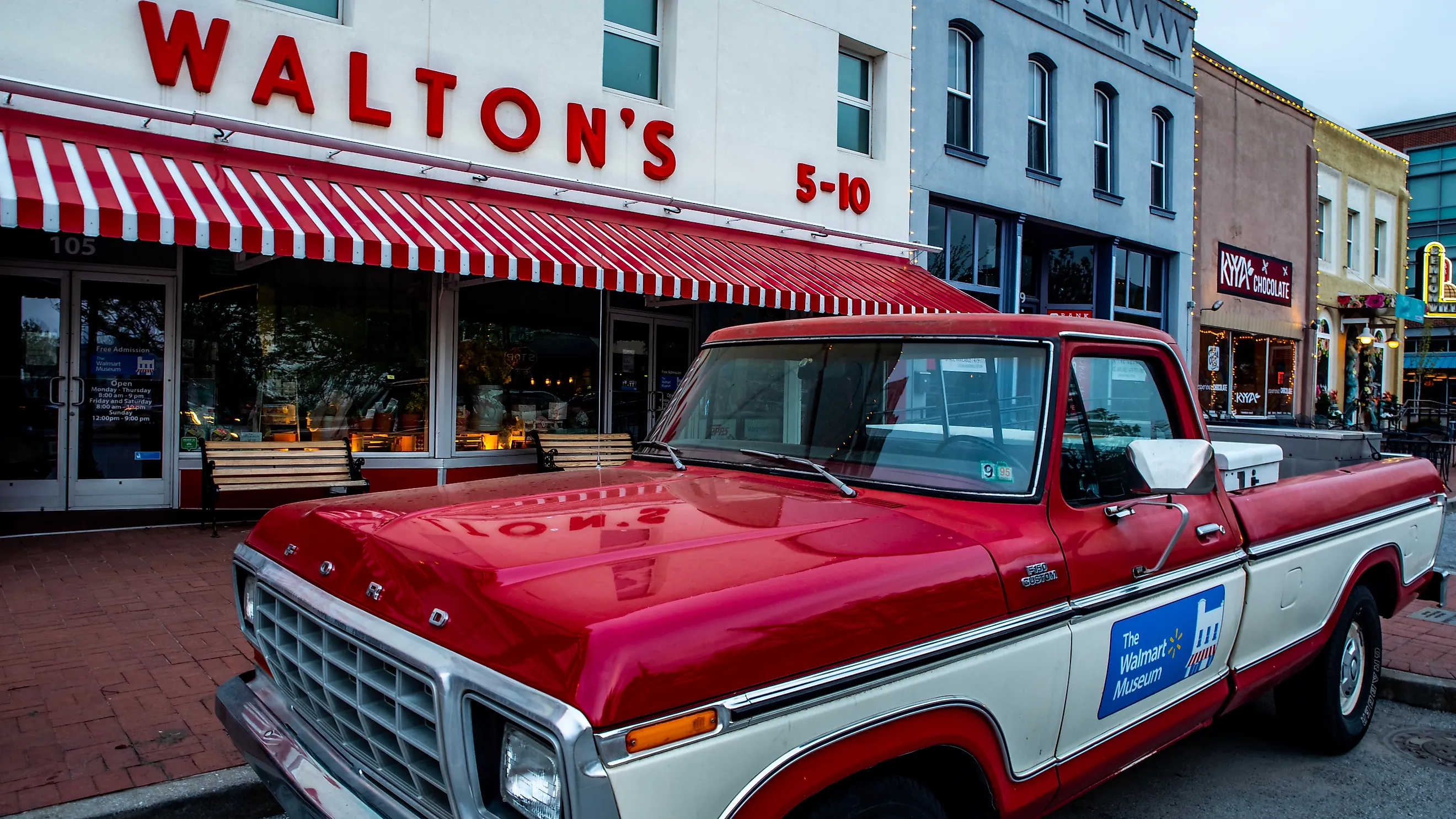 Walton's Five and Dime in Bentonville, Arkansas. (Credit: RozenskiP via Shutterstock)