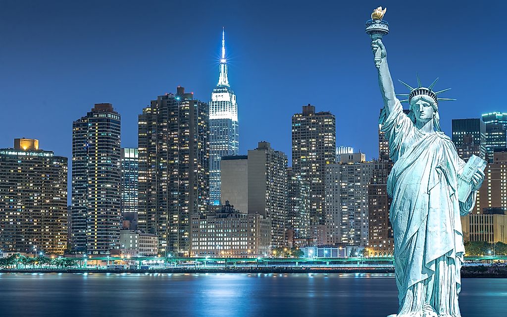 New York City is the largest city in the Mid-Atlantic states.