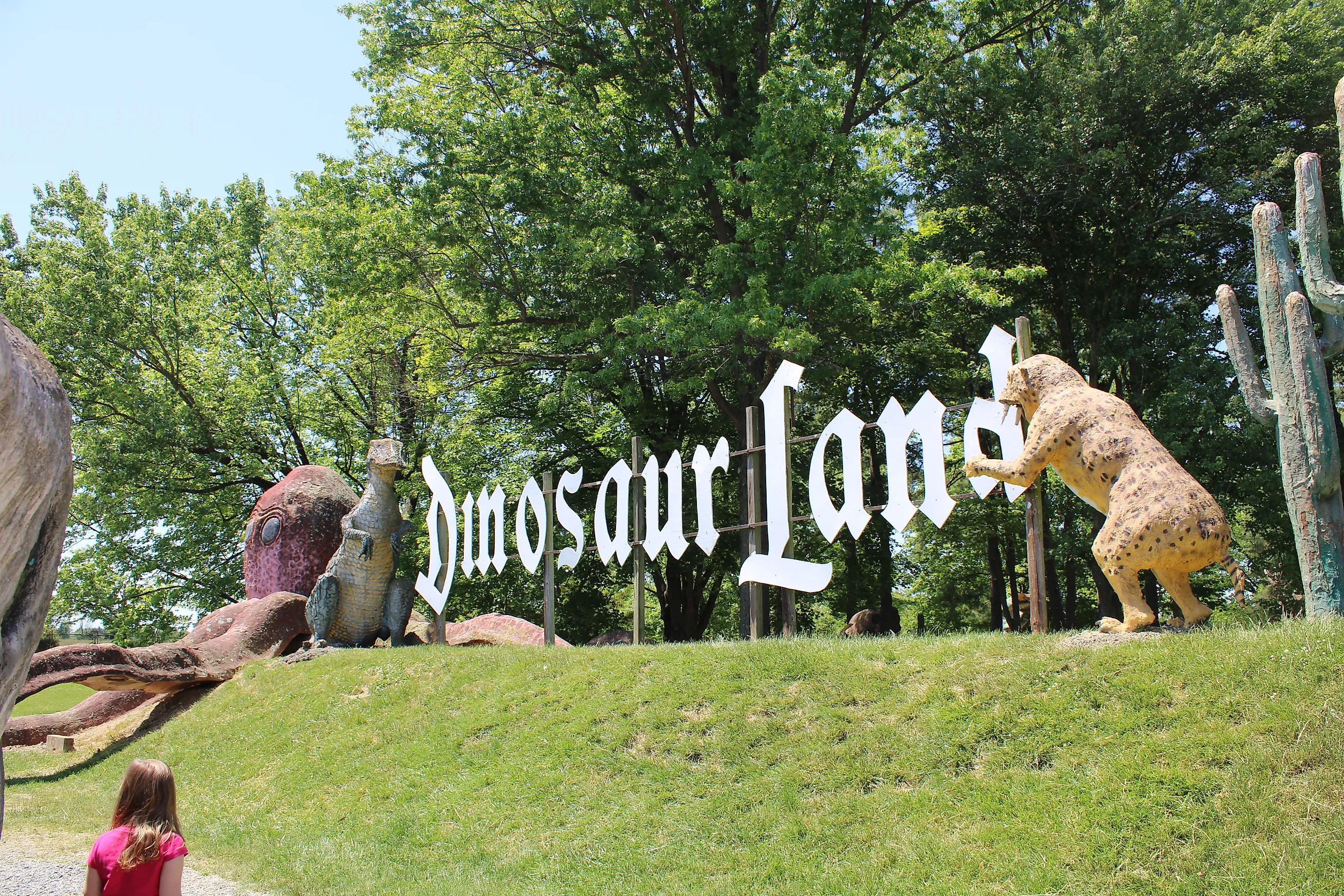 Dinosaur Land in White Post, Virginia. Editorial Credit: Christy A Rowe, Shutterstock.com