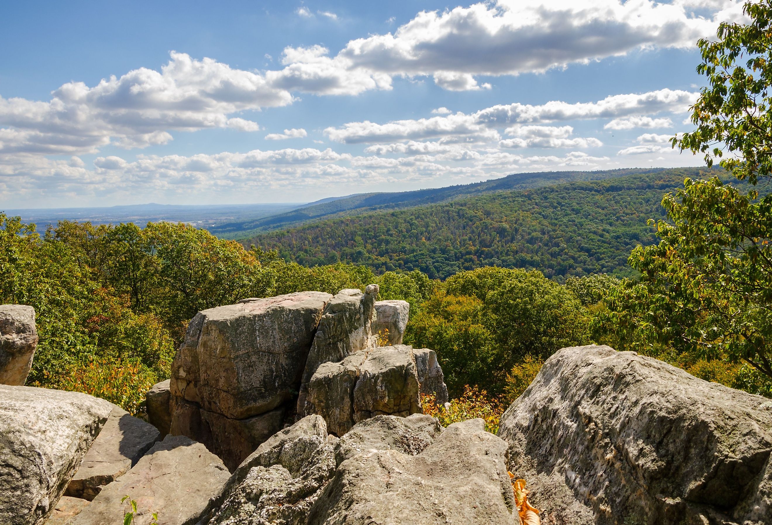 Overlook in Catoctin Mountain Park, in north-central Maryland.