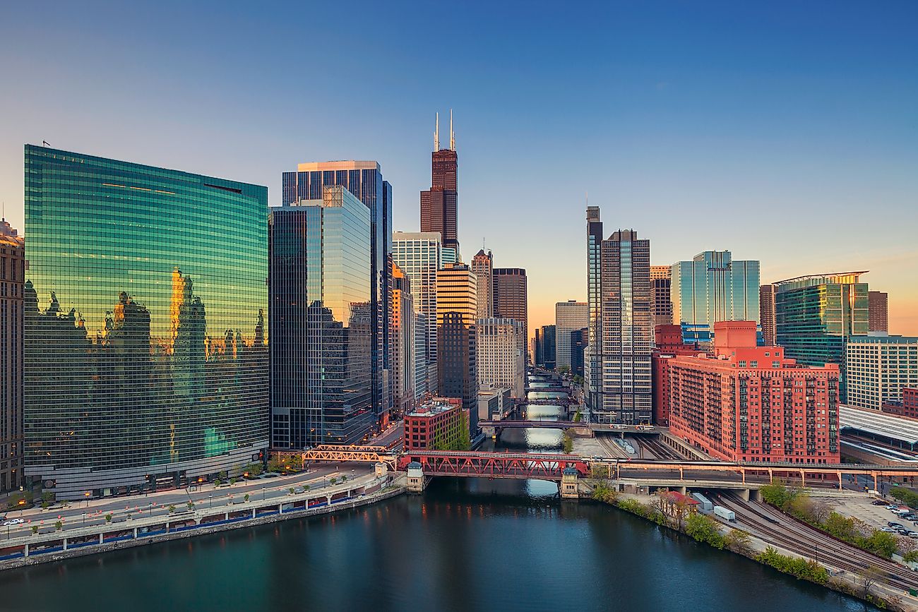 Cityscape image of Chicago downtown at sunrise. Image credit: Rudy Balasko/Shutterstock.com