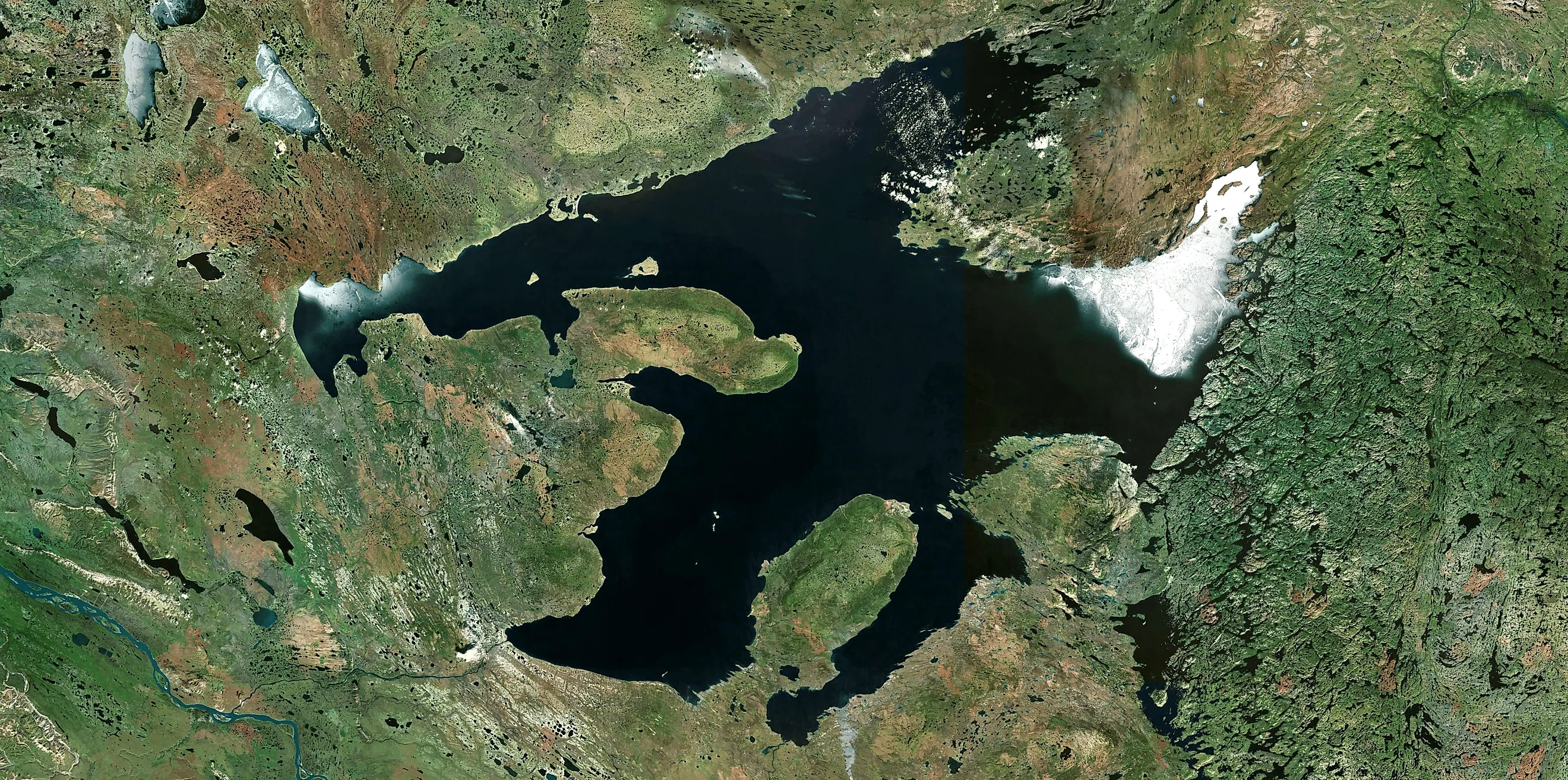A very artistic landscape surrounding the Great Bear Lake, Canada, North America