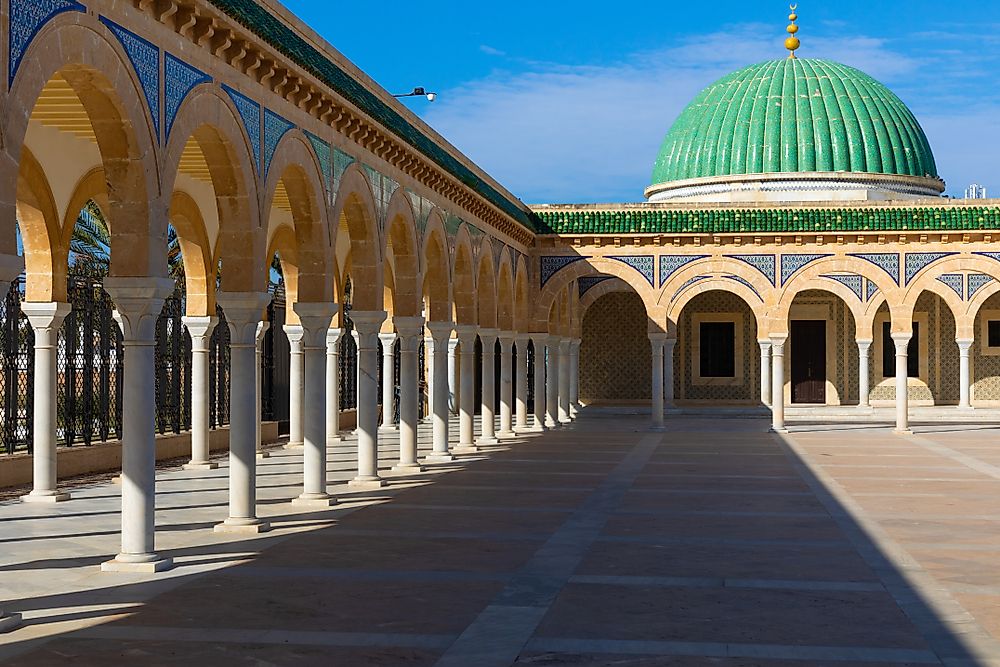 The mausoleum of Habib Bourgiba, the first president of Tunisia.
