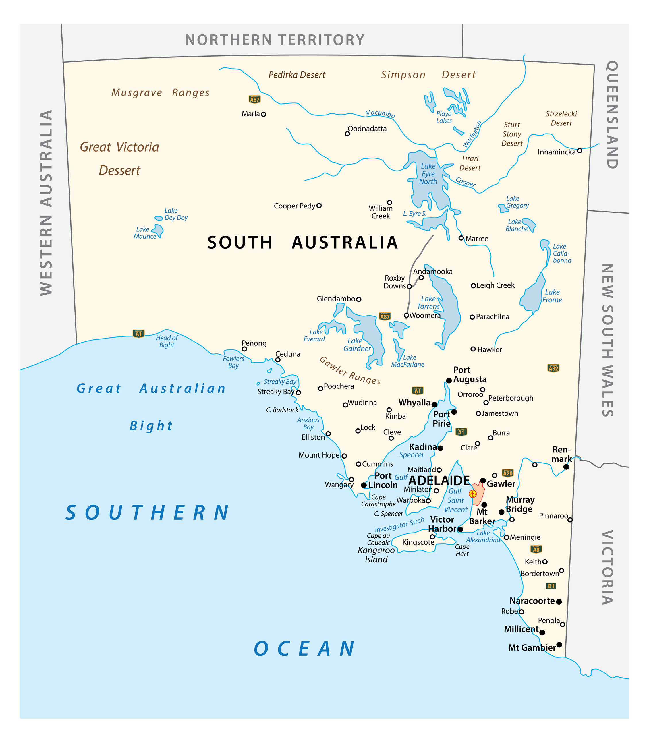 South Australia Maps & Facts - World Atlas