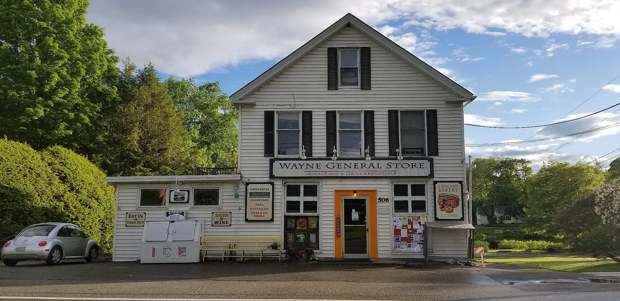 Wayne General Store (and A Small Town Bakery) in Wayne, Maine. Credit: Carl Lender via Flickr