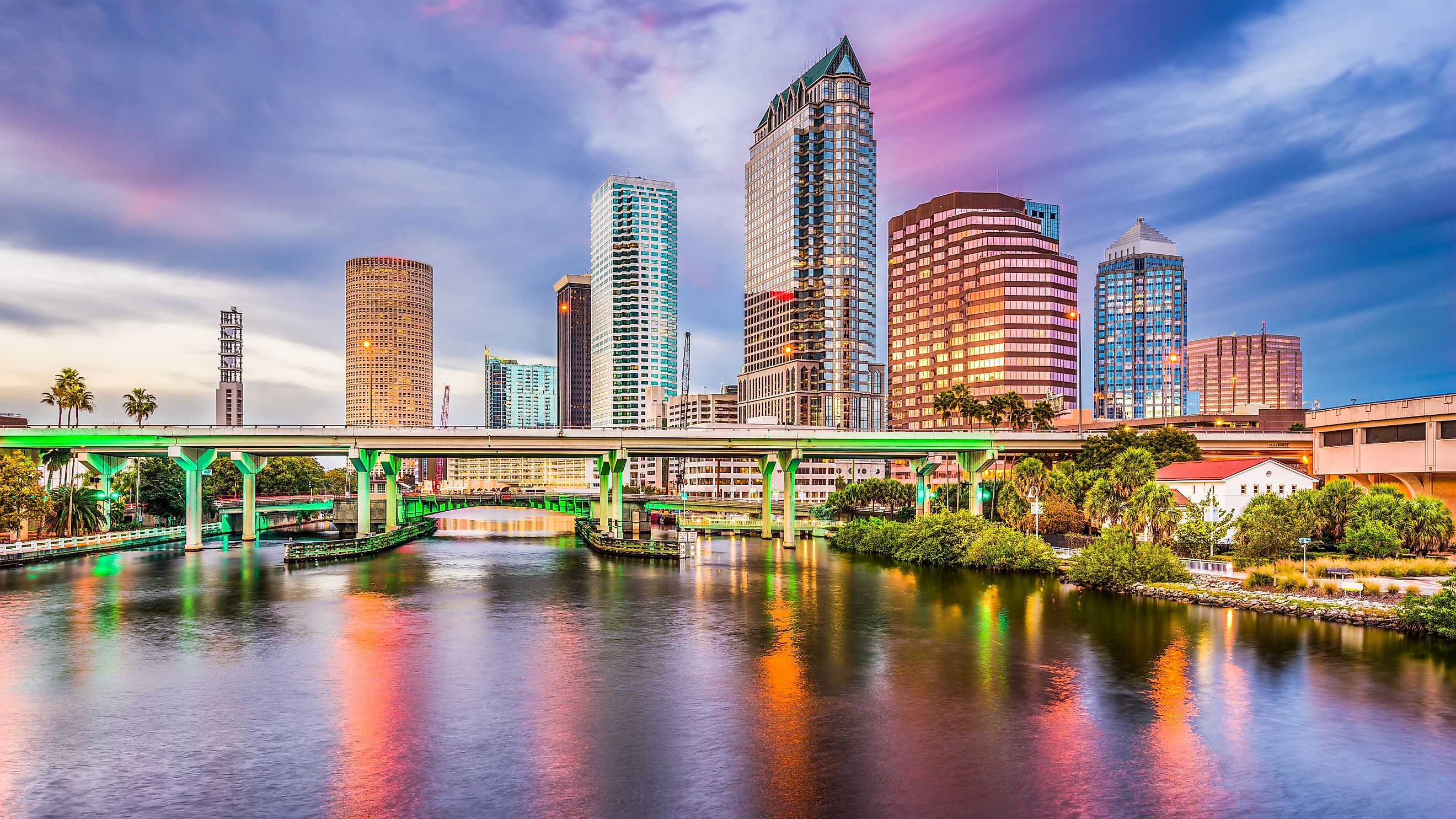 The Tampa Skyline as Seen from the Bay