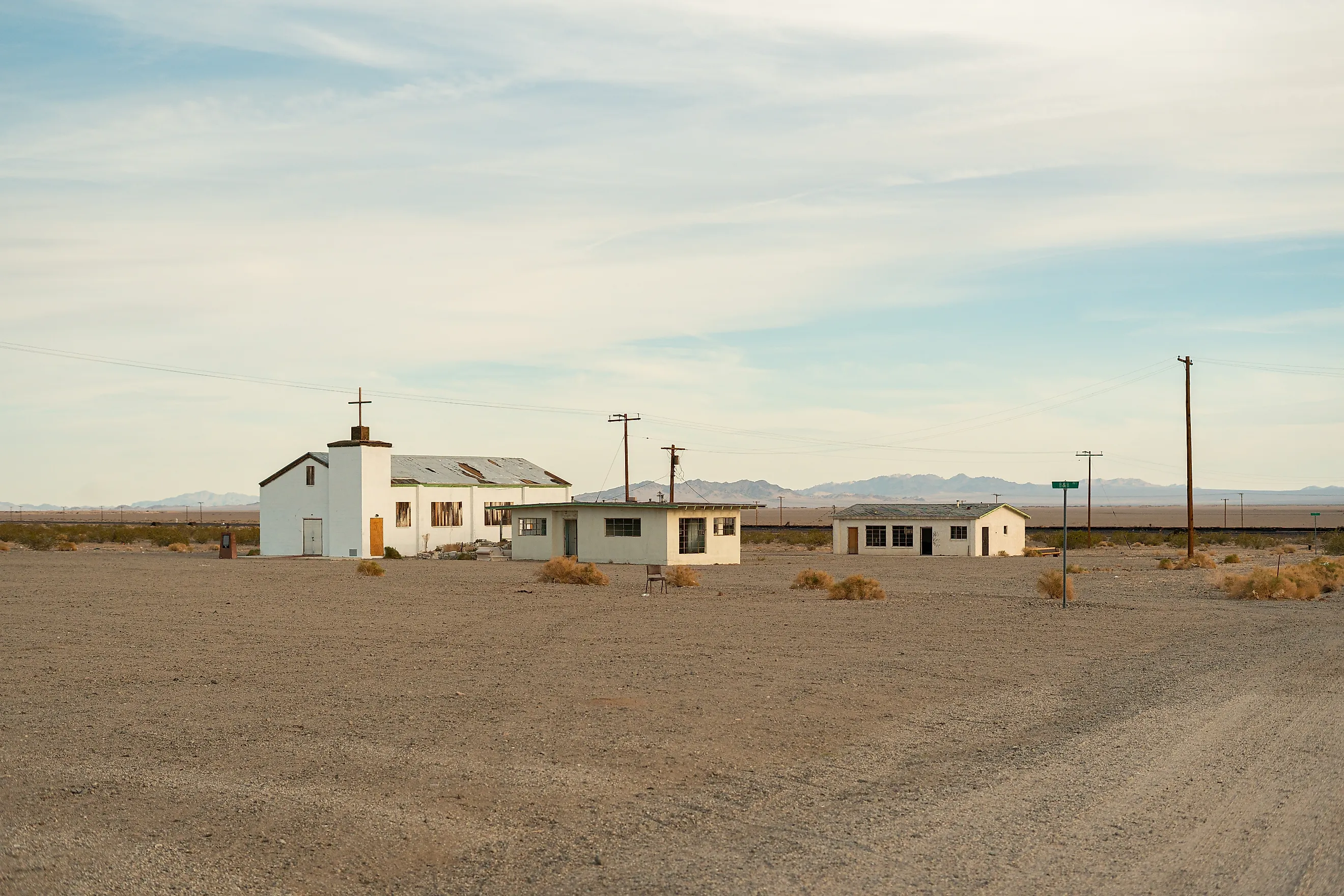 Amboy Ghost Town on Route 66 in California