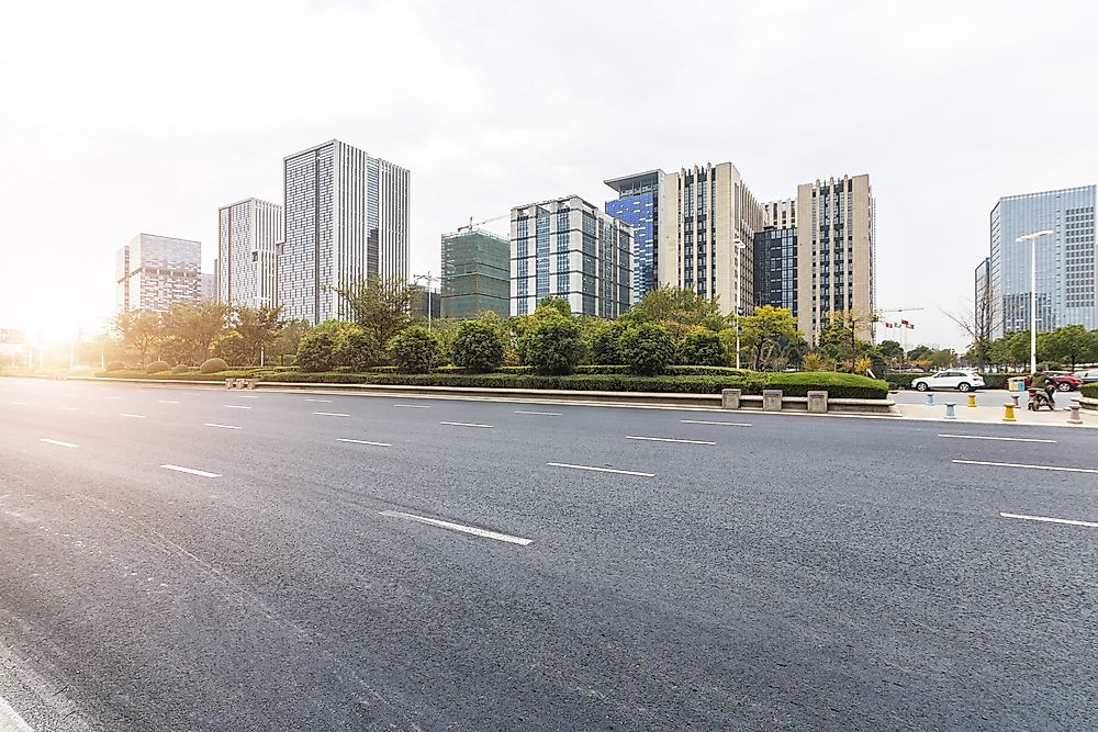In some areas of the world, urbanization is happening rapidly.