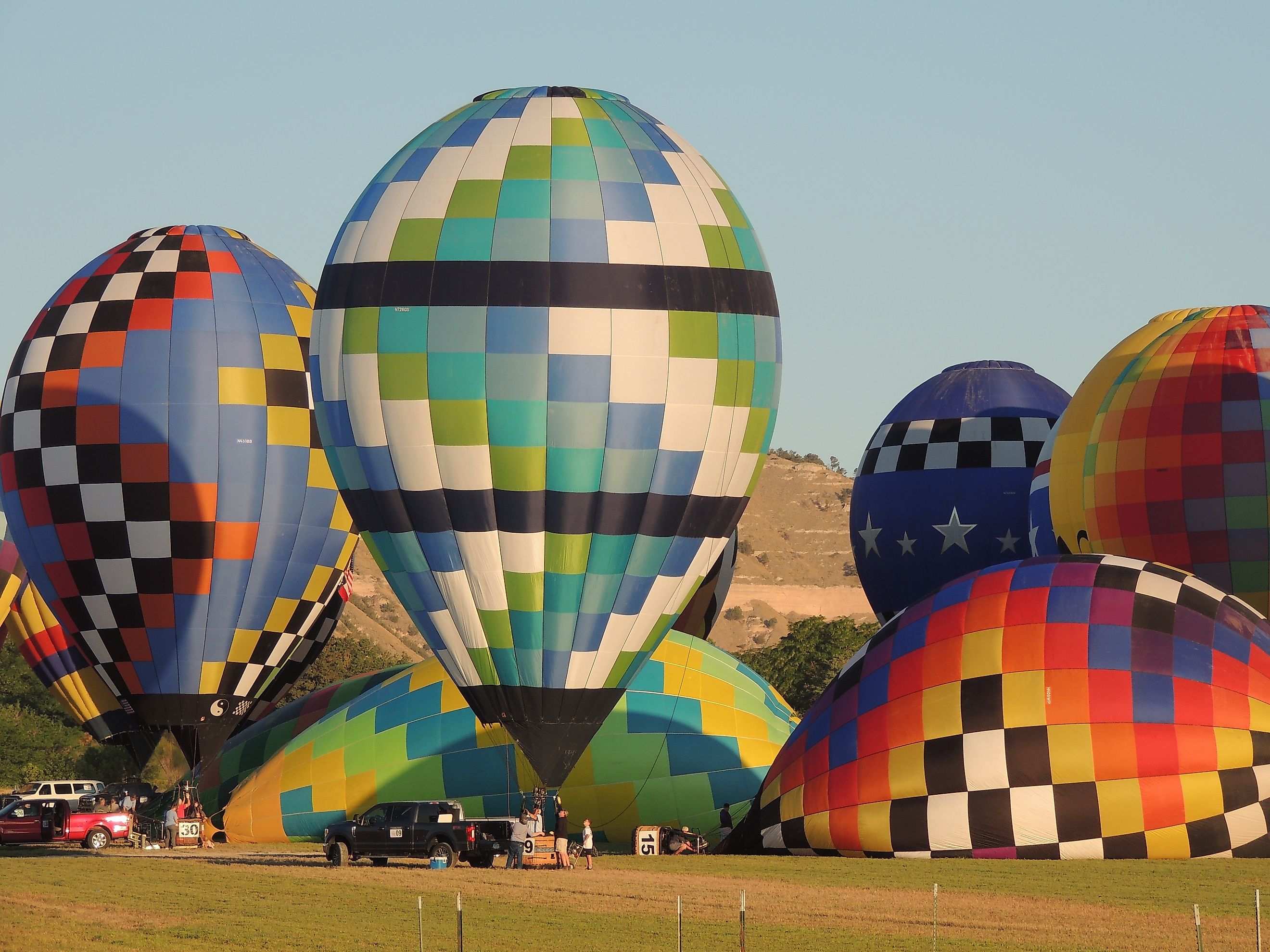 Old West Balloon Fest in Mitchell, Nebraska.