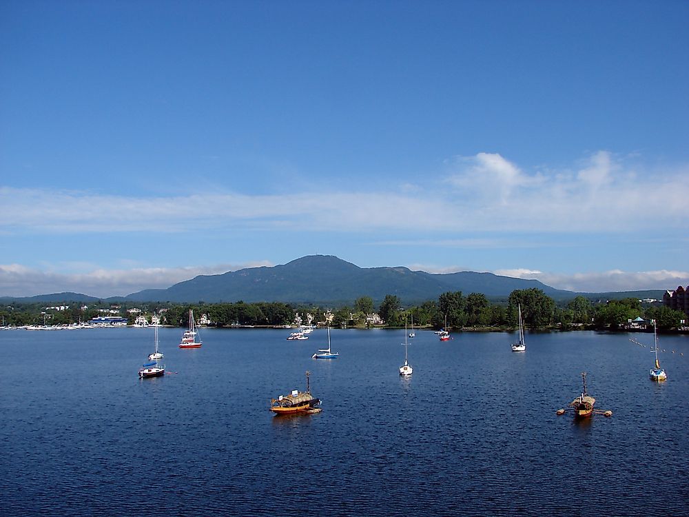 Lake Memphremagog, the alleged home of "Memphre".