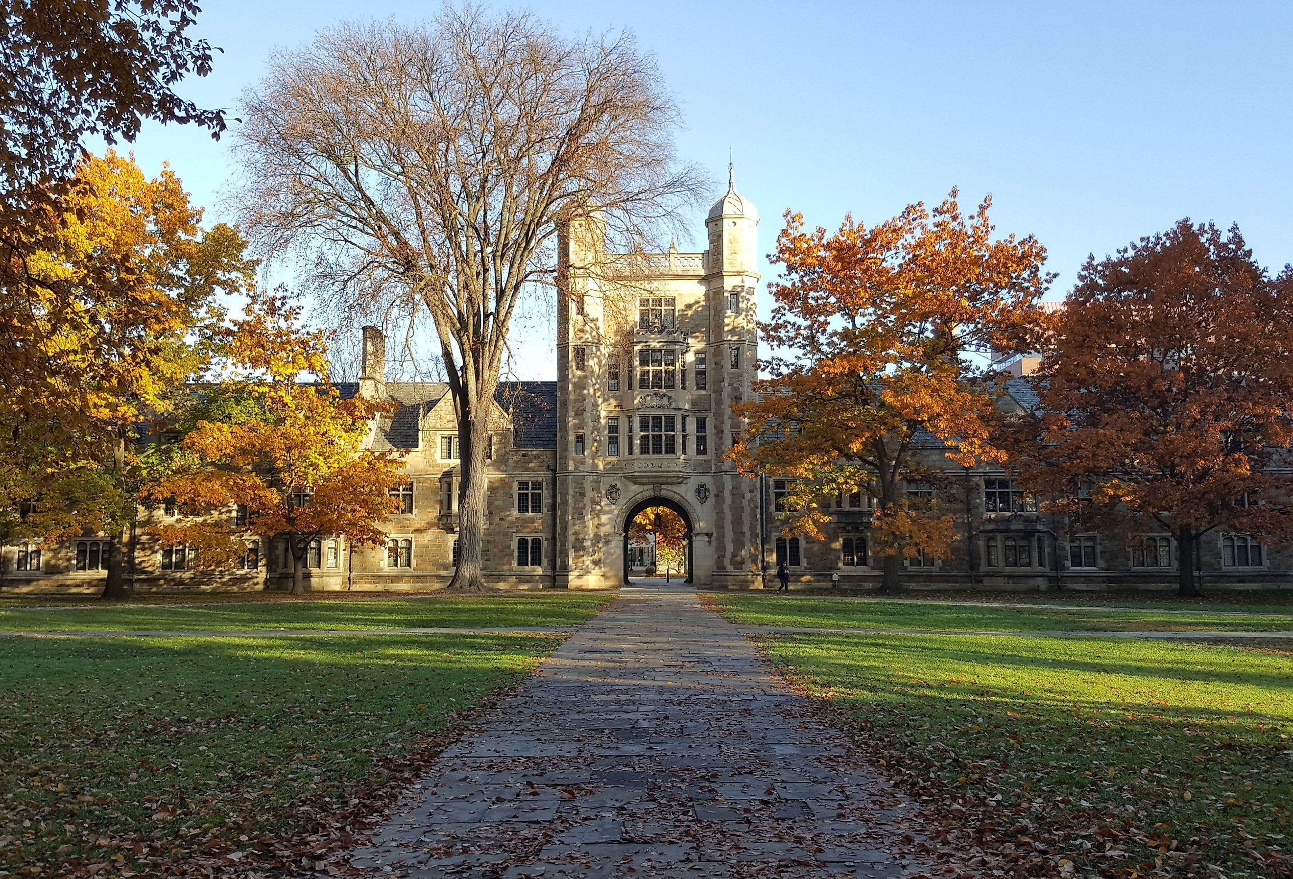 University of Michigan building in Ann Arbor, Michigan. Image credit Dark Vader via Shutterstock.