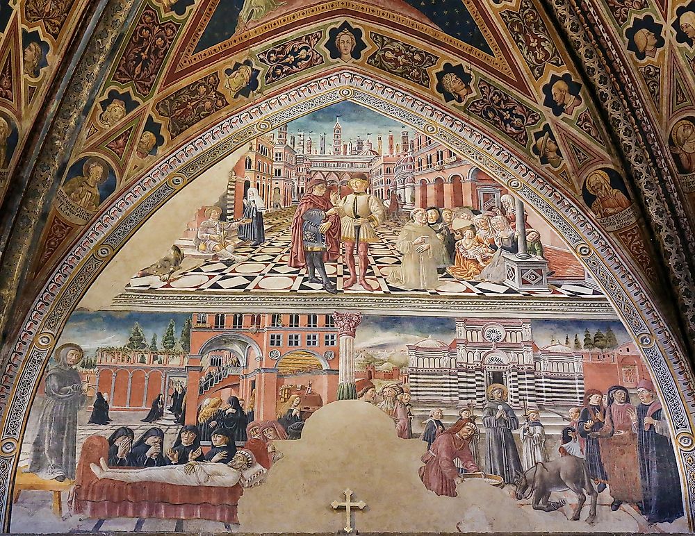The Apostles' Creed is depicted here in a church in Siena, Italy. Photo credit: credit: jorisvo / Shutterstock.com.